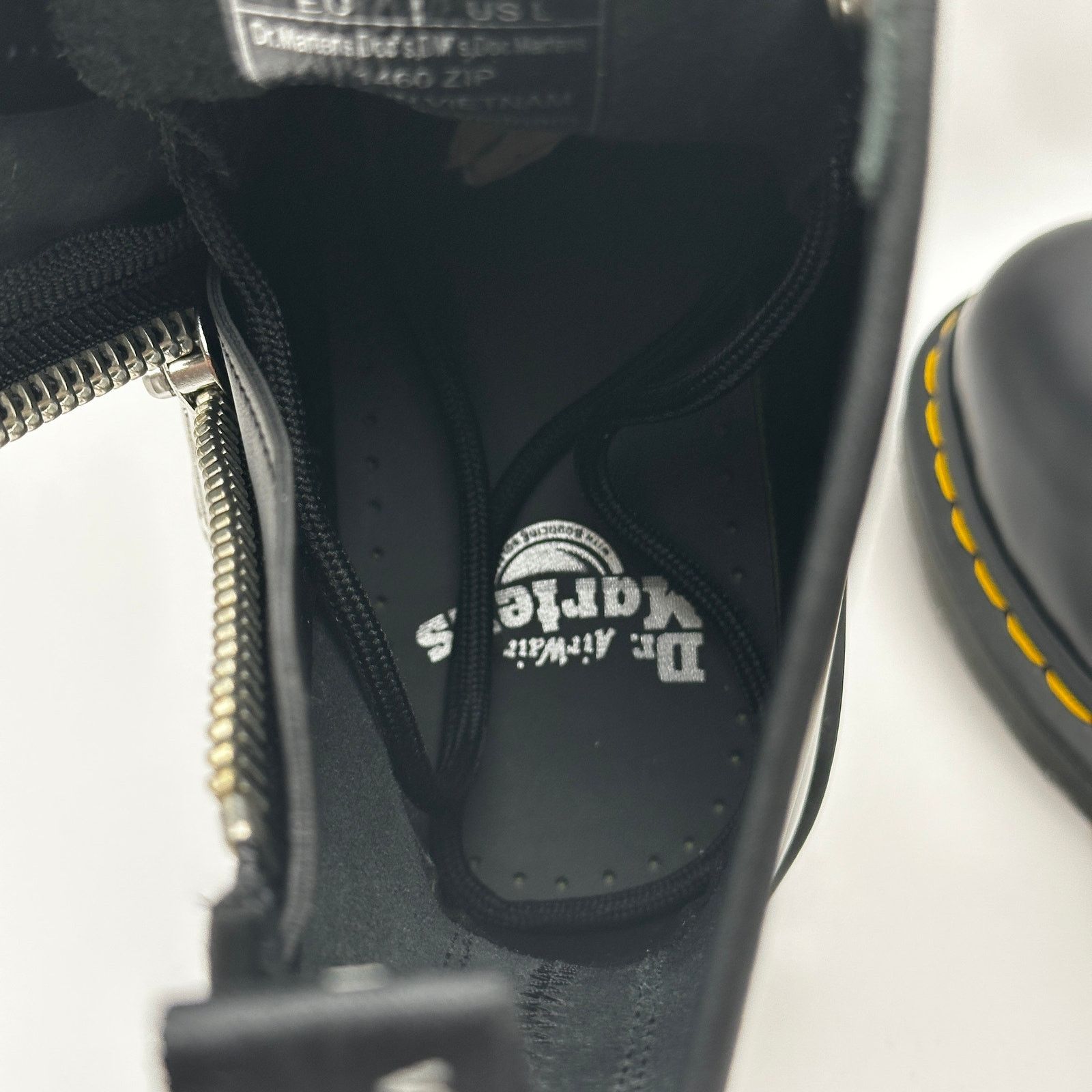 Dr. Martens Dr. Doc Martens 1460 Zip Smooth Leather Boots Black Size 8 Size US 8 / EU 41 - 11 Thumbnail