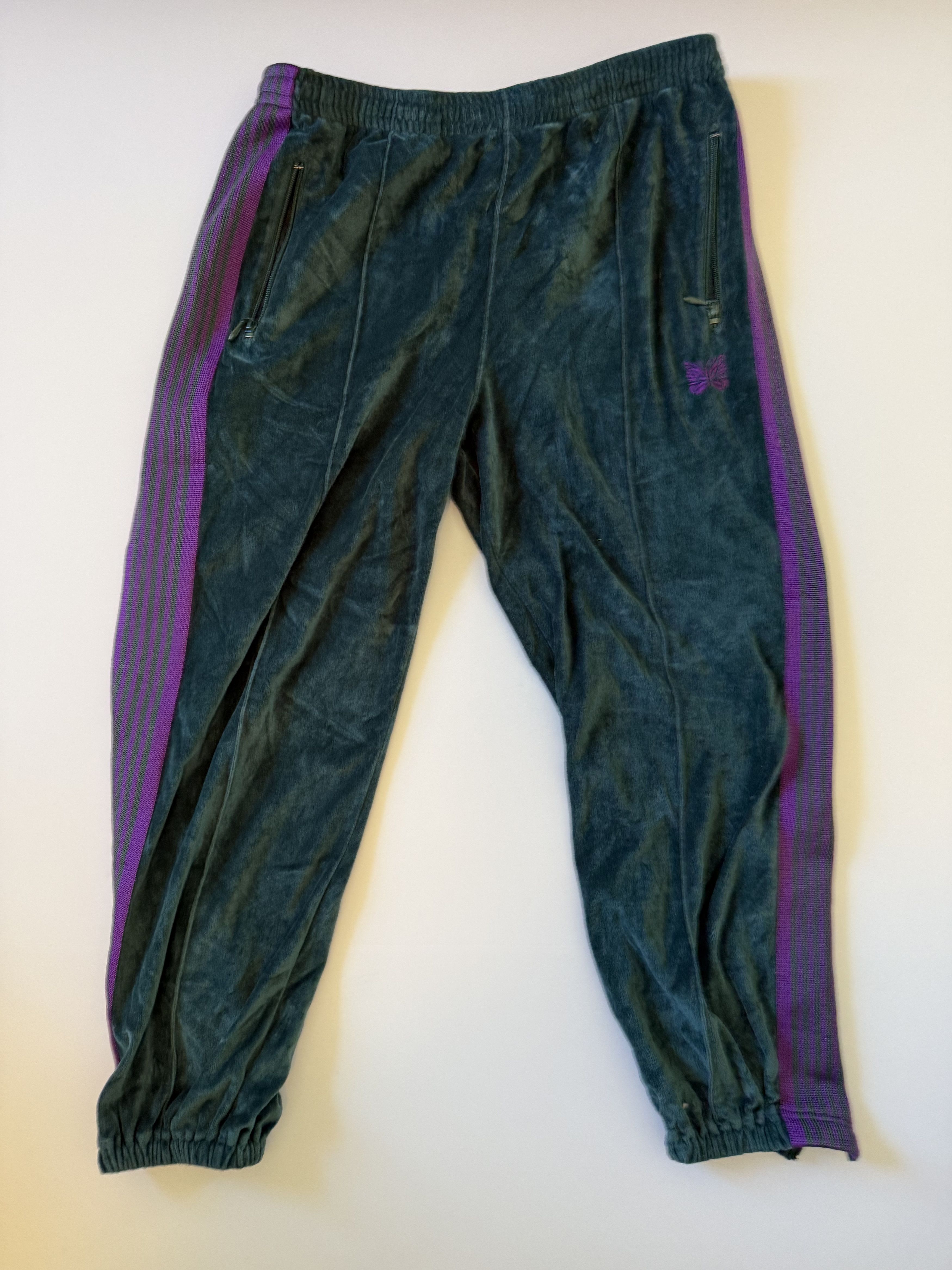 Needles Needles Velour Track Pants Large Size US 34 / EU 50 - 3 Thumbnail