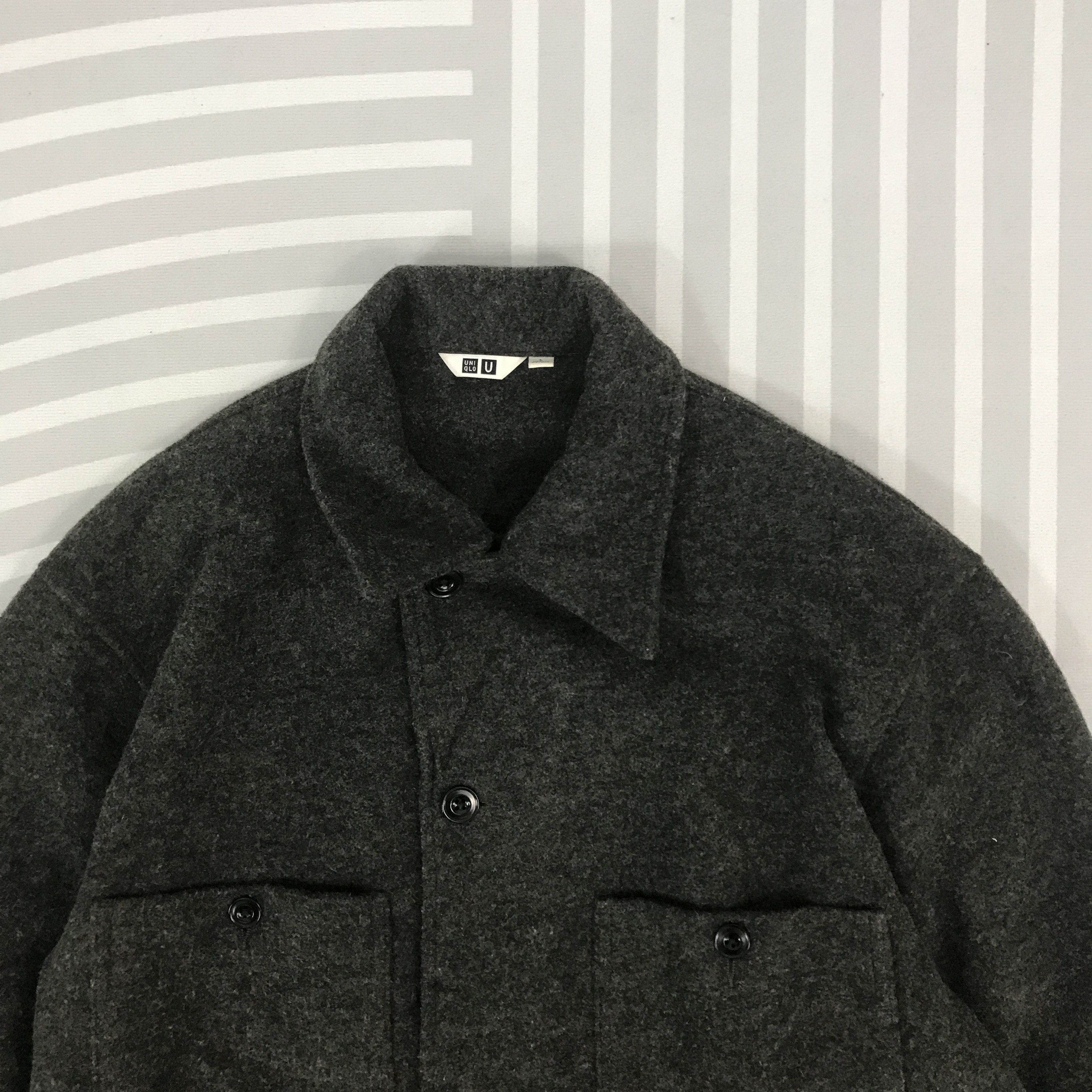 Christophe Lemaire × Japanese Brand × Uniqlo Vintage Lemaire x Uniqlo Wool Double pocket design Jacket Size US L / EU 52-54 / 3 - 2 Thumbnail
