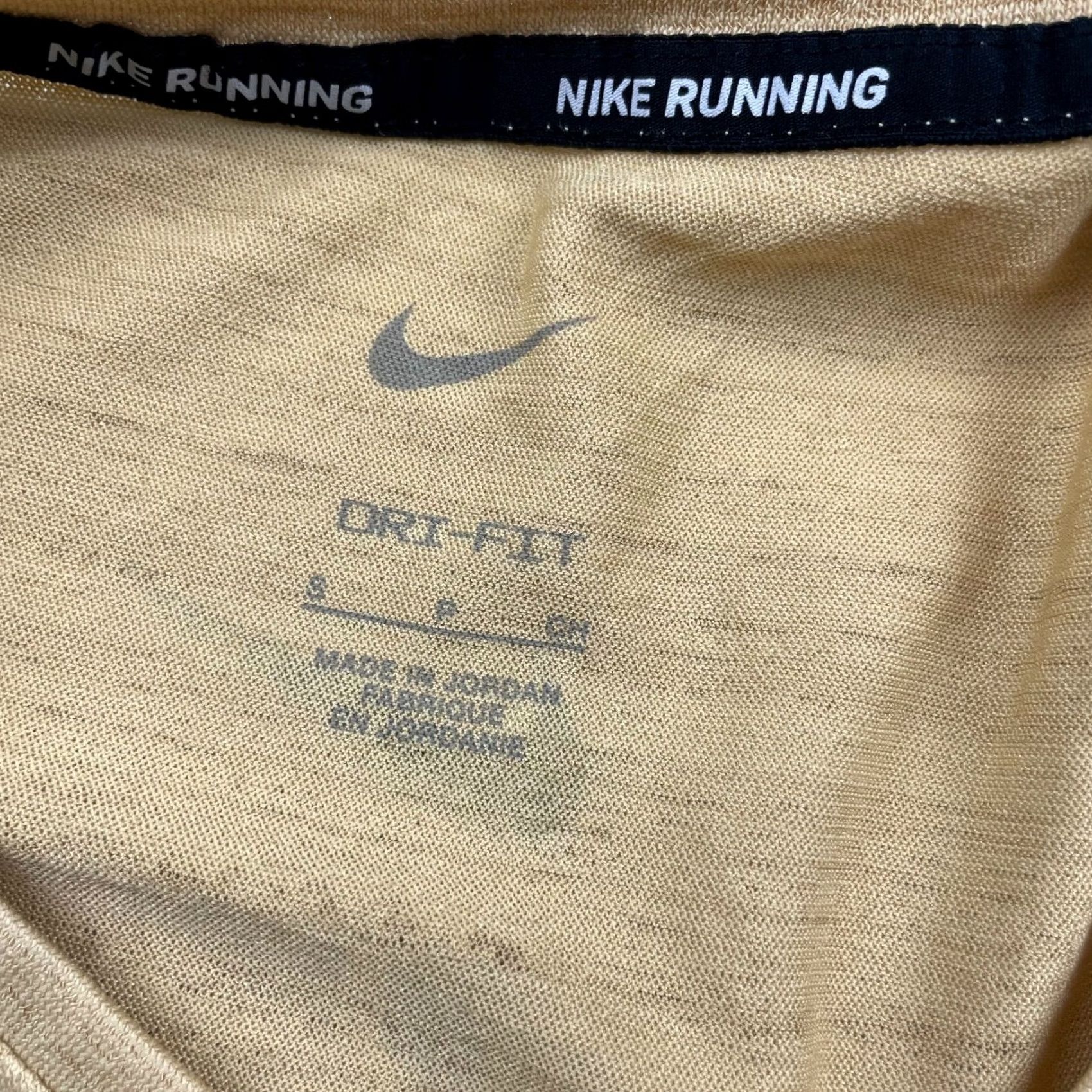 Nike Nike Dri-Fit Running Sport & Sanctuary Club T-Shirt S Mens Short Sleeve Tan Size US S / EU 44-46 / 1 - 6 Thumbnail