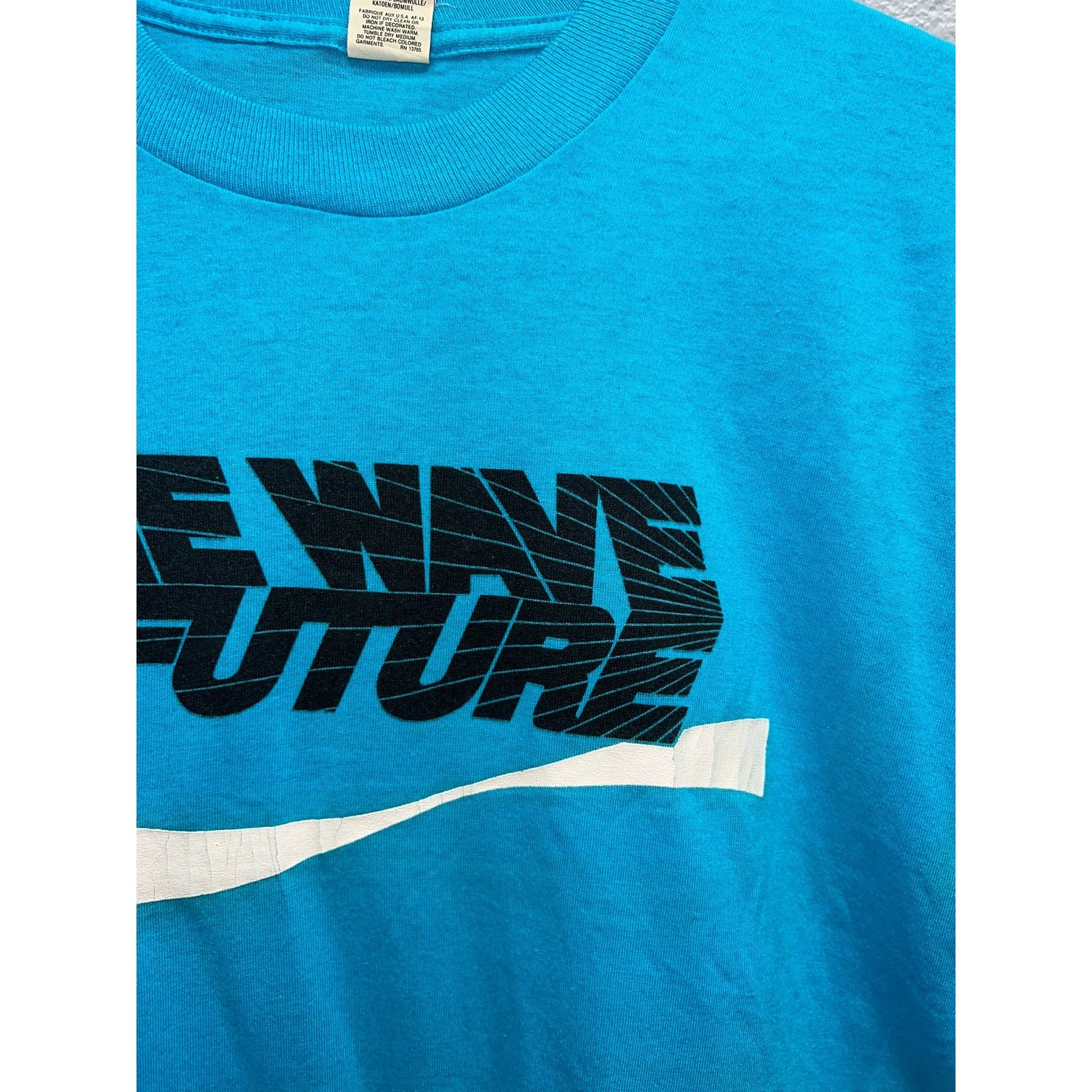 Vintage Vintage The Wave Of The Future Shirt Graphic Tee VTG 90s L Size US L / EU 52-54 / 3 - 3 Thumbnail