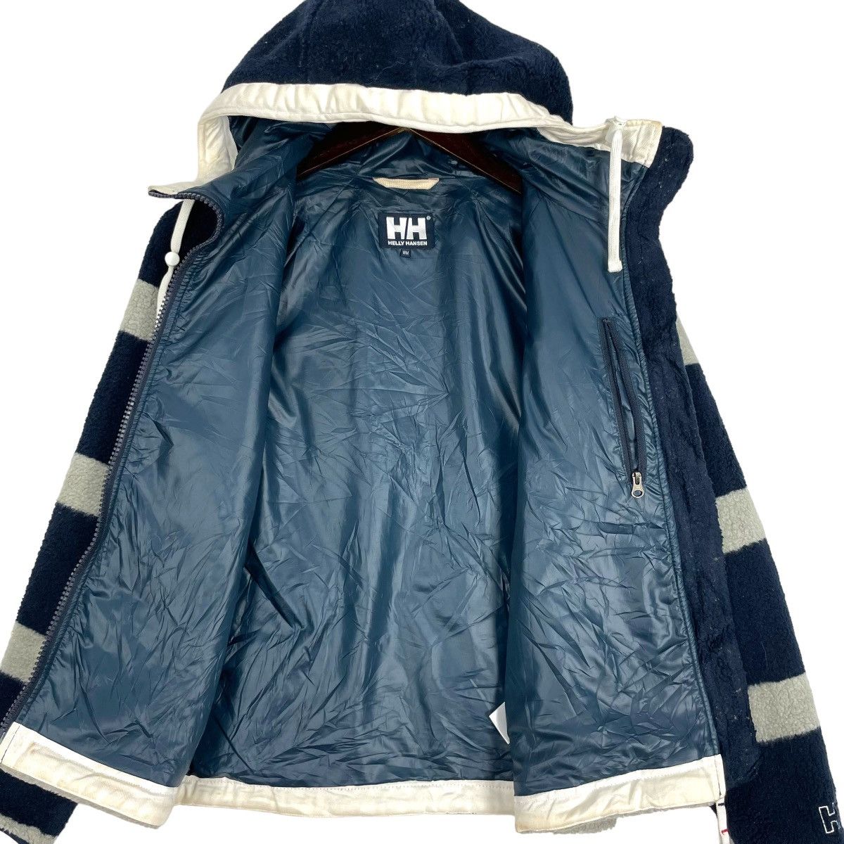 Helly Hansen Vintage Helly Hansen Fleece Jacket Hoodie Stripe Black Size US S / EU 44-46 / 1 - 10 Thumbnail