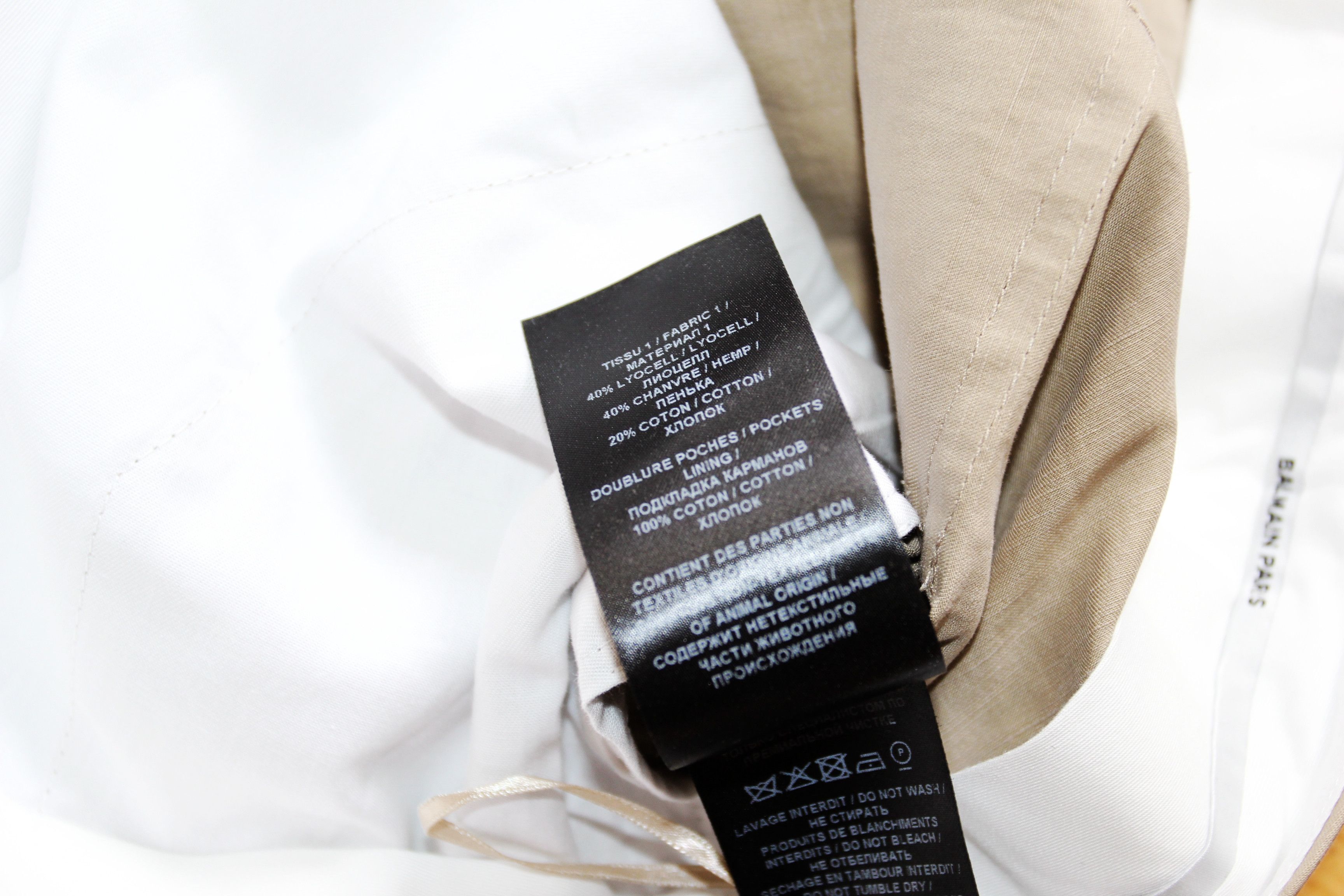 Balmain BNWT SS24 BALMAIN ECRU HEMP BERMUDA SHORTS 52 Size US 36 / EU 52 - 11 Thumbnail