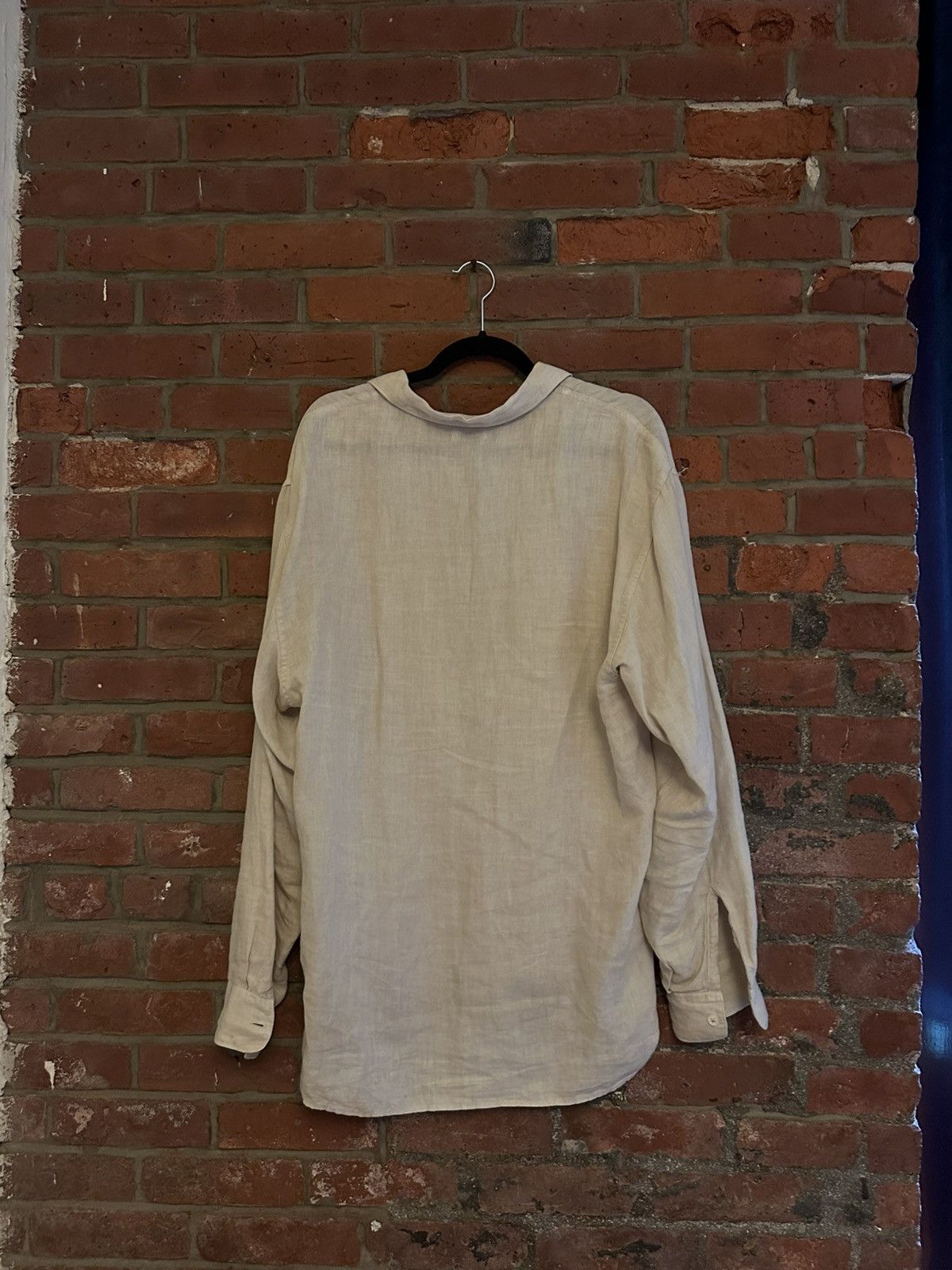 Stone Island Vintage Stone Island Linen Shirt Size US L / EU 52-54 / 3 - 2 Thumbnail