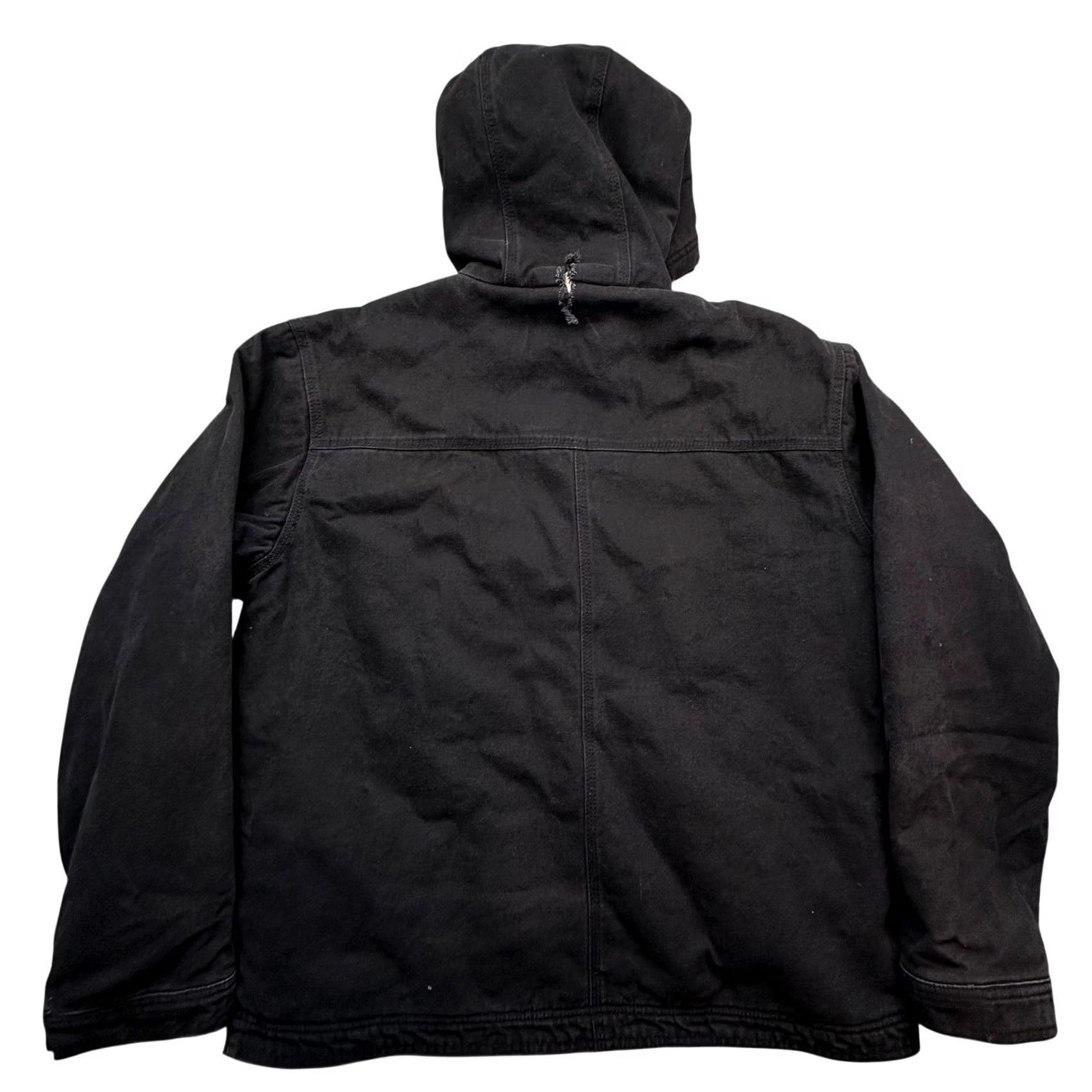 Vintage Wolverine Duck Canvas Sherpa Fleece Lined Full Zip Hoodie Jacket Mens Large Black Size US L / EU 52-54 / 3 - 2 Thumbnail