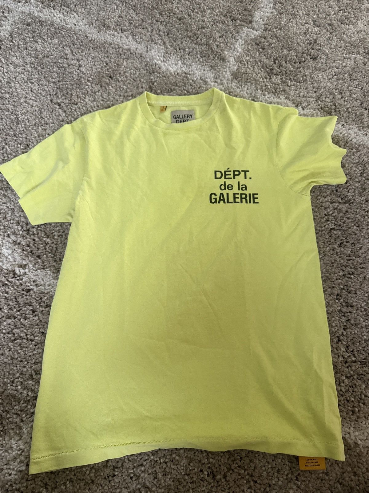 Gallery dept neon French logo t shirt small