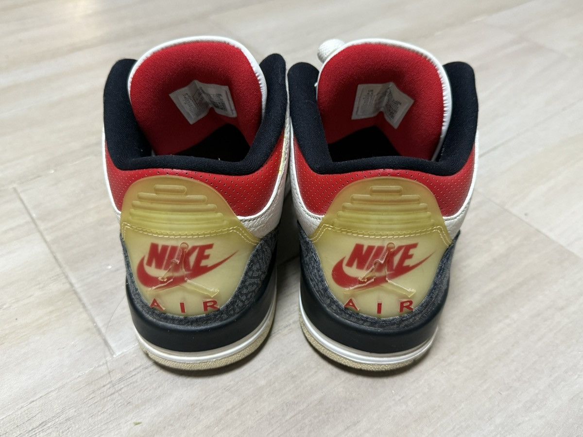Jordan Brand Nike Air Jordan 3 “Denim Fire Red” Size US 9.5 / EU 42-43 - 4 Thumbnail