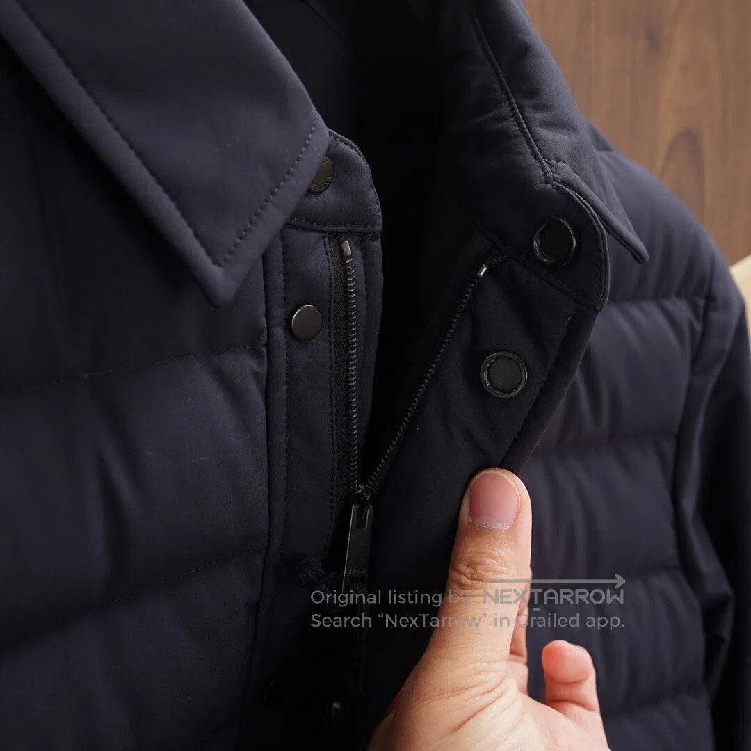 Ermenegildo Zegna ZEGNA Stratos Down Jacket Navy Blue. Size US M / EU 48-50 / 2 - 5 Thumbnail