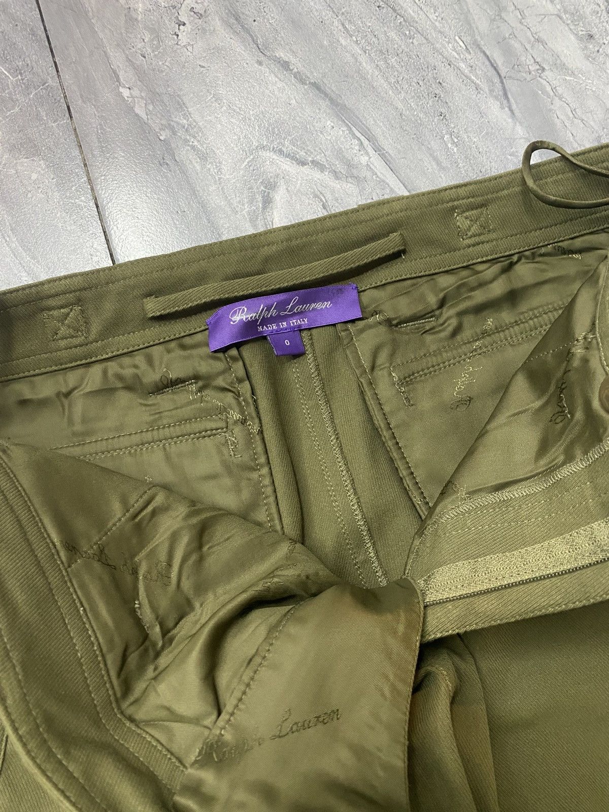 Ralph Lauren Purple Label RALPH LAUREN PURPLE LABEL TWILL CARGO PANTS Size 25" / US 0 / IT 36 - 11 Thumbnail