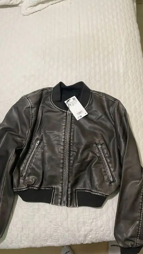 Japanese Brand Retro Long Sleeve Crop Bomber Jacket Size S / US 4 / IT 40 - 2 Thumbnail