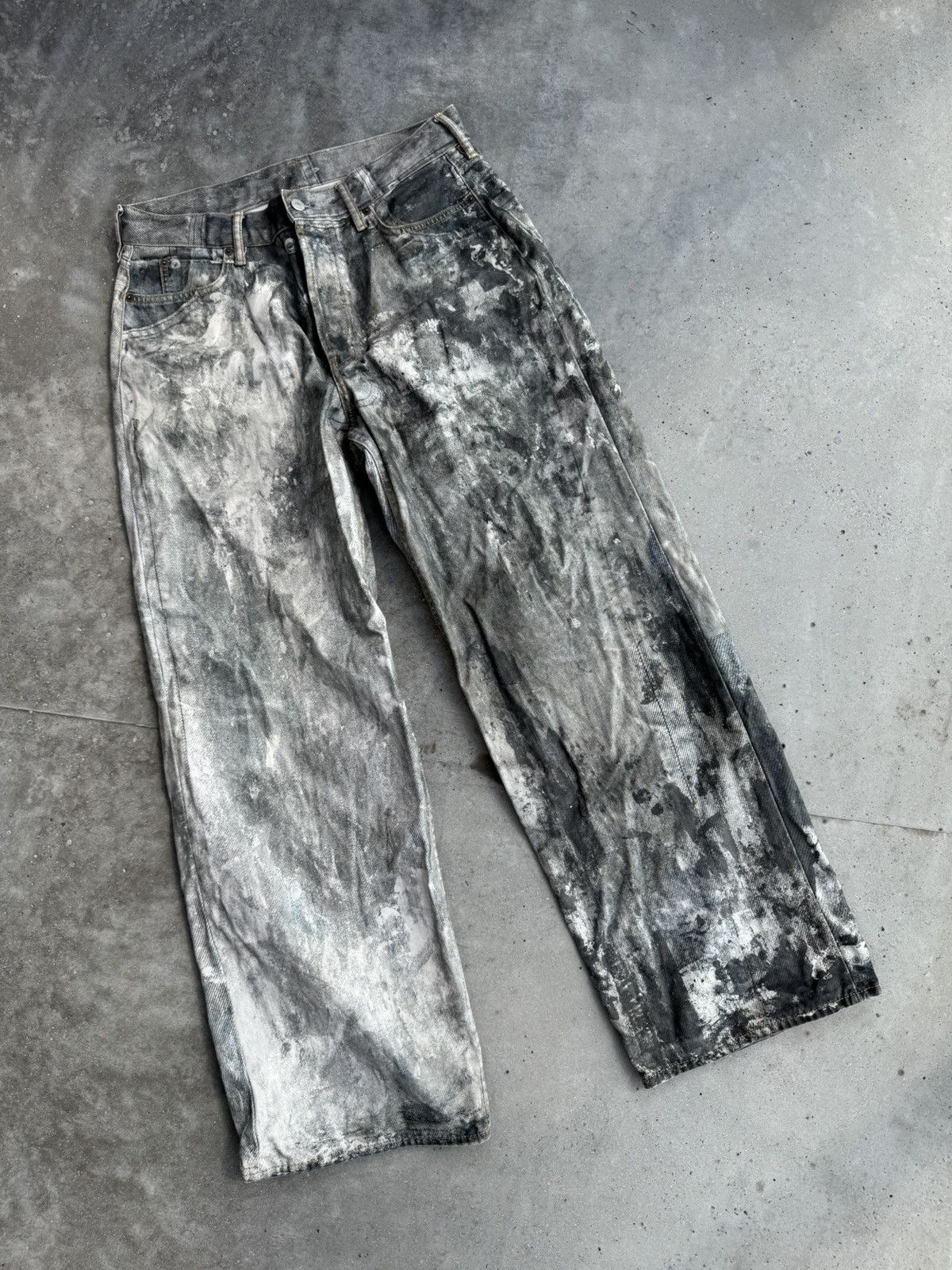 Acne Studios Acne Studios 1981 Cold Gray Denim Designer Pants streetwear Size US 34 / EU 50 - 1 Thumbnail