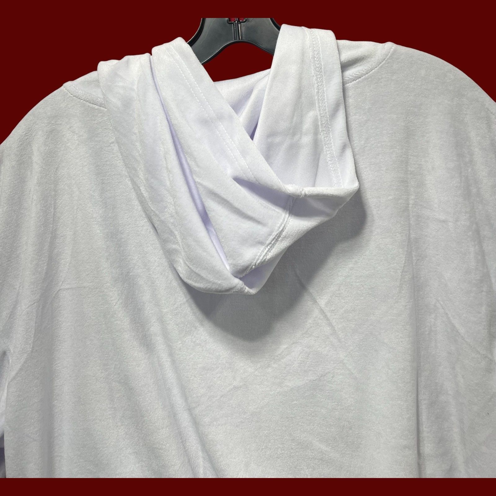 rue21 Rue 21 - Women's Long Sleeve Hooded Sweatshirt - White - Lar Size L / US 10 / IT 46 - 12 Thumbnail