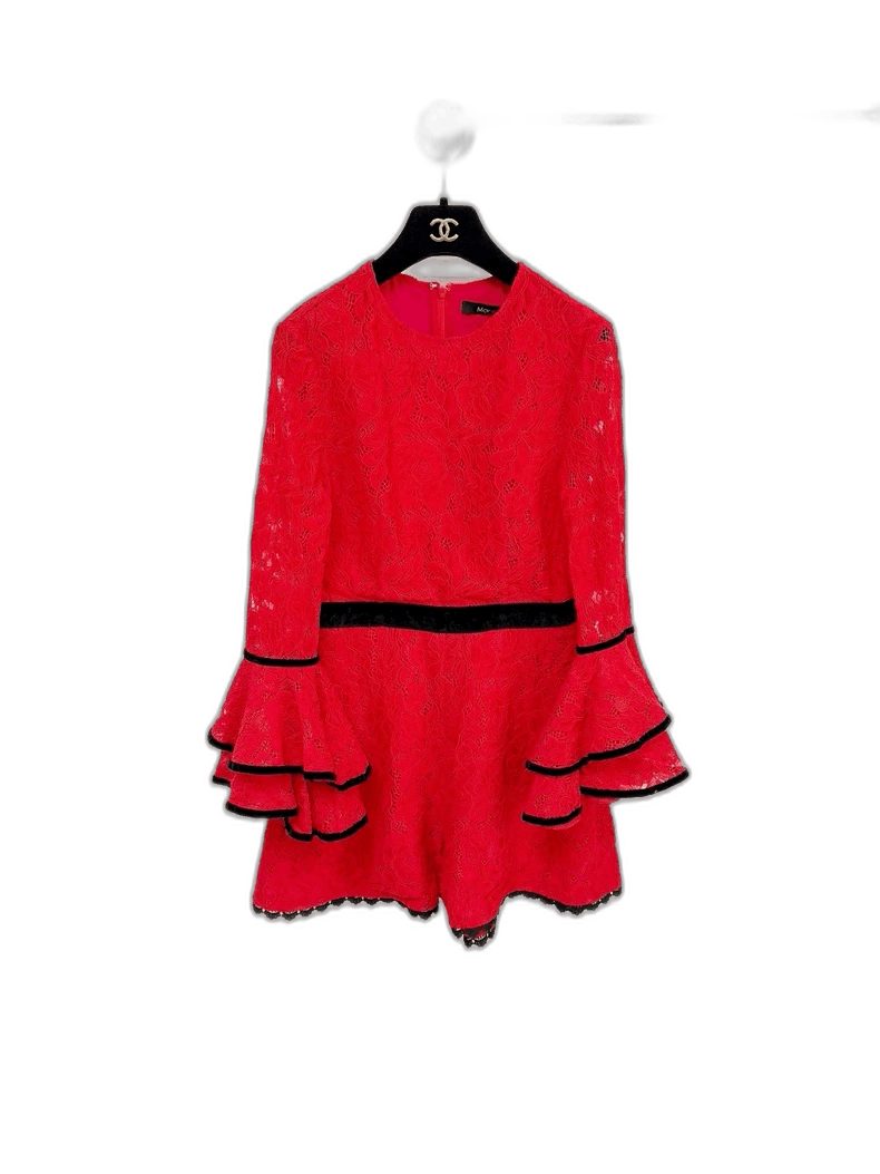 Chanel Lace Romper with Flared Sleeves -2505 Size S / US 4 / IT 40 - 1 Thumbnail