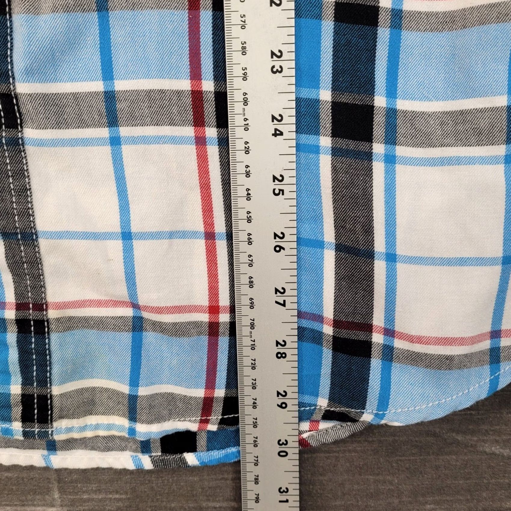 Enyce Enyce Mens XL Blue White Plaid Button Down Shirt Colorblock Y2K Streetwear NYC Size US XL / EU 56 / 4 - 5 Thumbnail