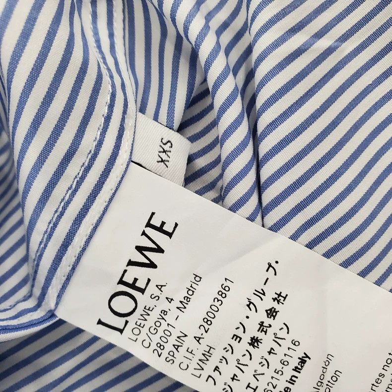 Loewe LOEWE A long asymmetrical striped shirt Size XXS / US 00 / IT 34 - 5 Thumbnail