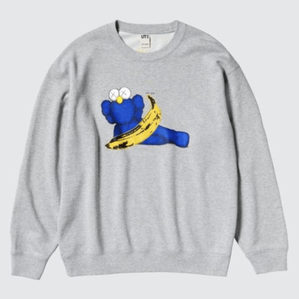Andy Warhol × Kaws × Uniqlo Uniqlo x Kaws x Warhol Grey/Blue Sweatshirt US M = ASIA L Size US M / EU 48-50 / 2 - 1 Thumbnail