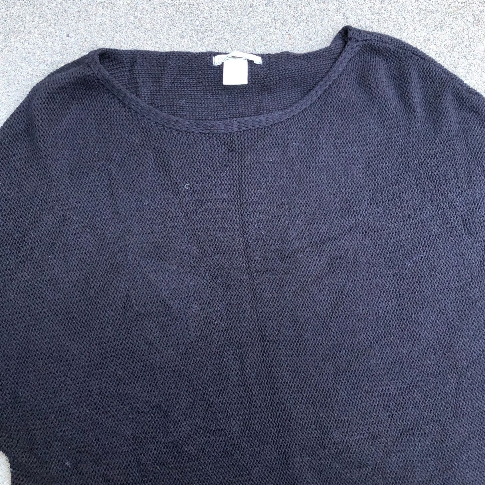 H&M H&M BASIC Knit Pullover Sweater Women's Small Black 3/4 Sleeve Sweatshirt Ladies Pullover Knit Black 3/4 Sleeve Womens Small Size S / US 4 / IT 40 - 2 Thumbnail