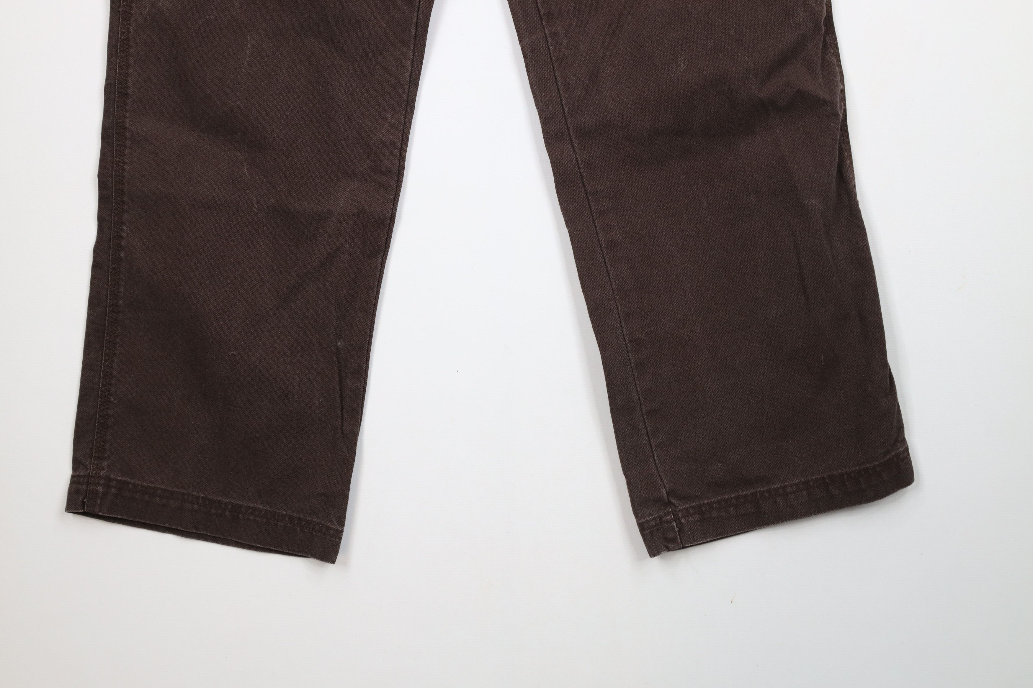 Vintage Vintage Y2K Streetwear Wide Leg Canvas Dungaree Pants Brown Size US 42 / EU 58 - 4 Thumbnail