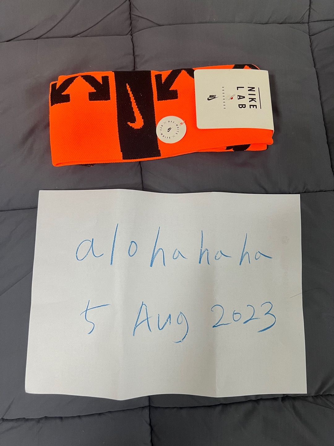 Nike Nikelab x OFF-WHITE FB Socks SS18 Size 26 - 3 Thumbnail