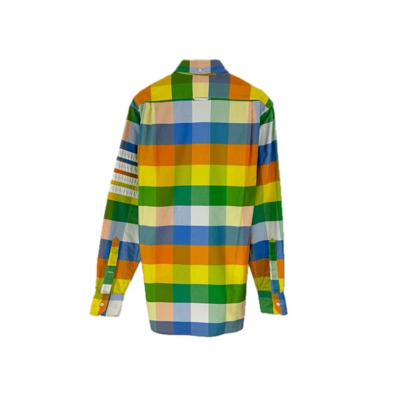Thom Browne Thom Browne Size 2Classic logo long sleeve shirt in color c Size US M / EU 48-50 / 2 - 2 Thumbnail