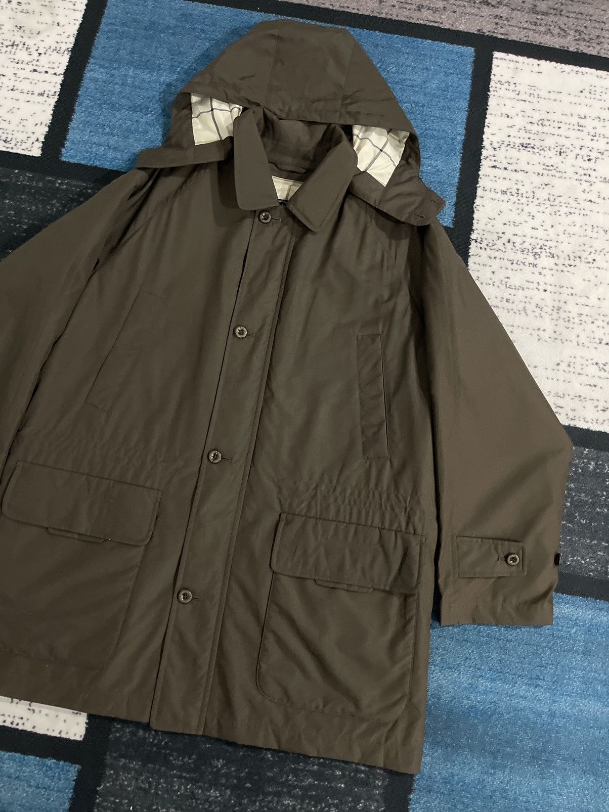 Burberry Vintage Burberrys Hoodie Long Jacket Size US XL / EU 56 / 4 - 4 Thumbnail