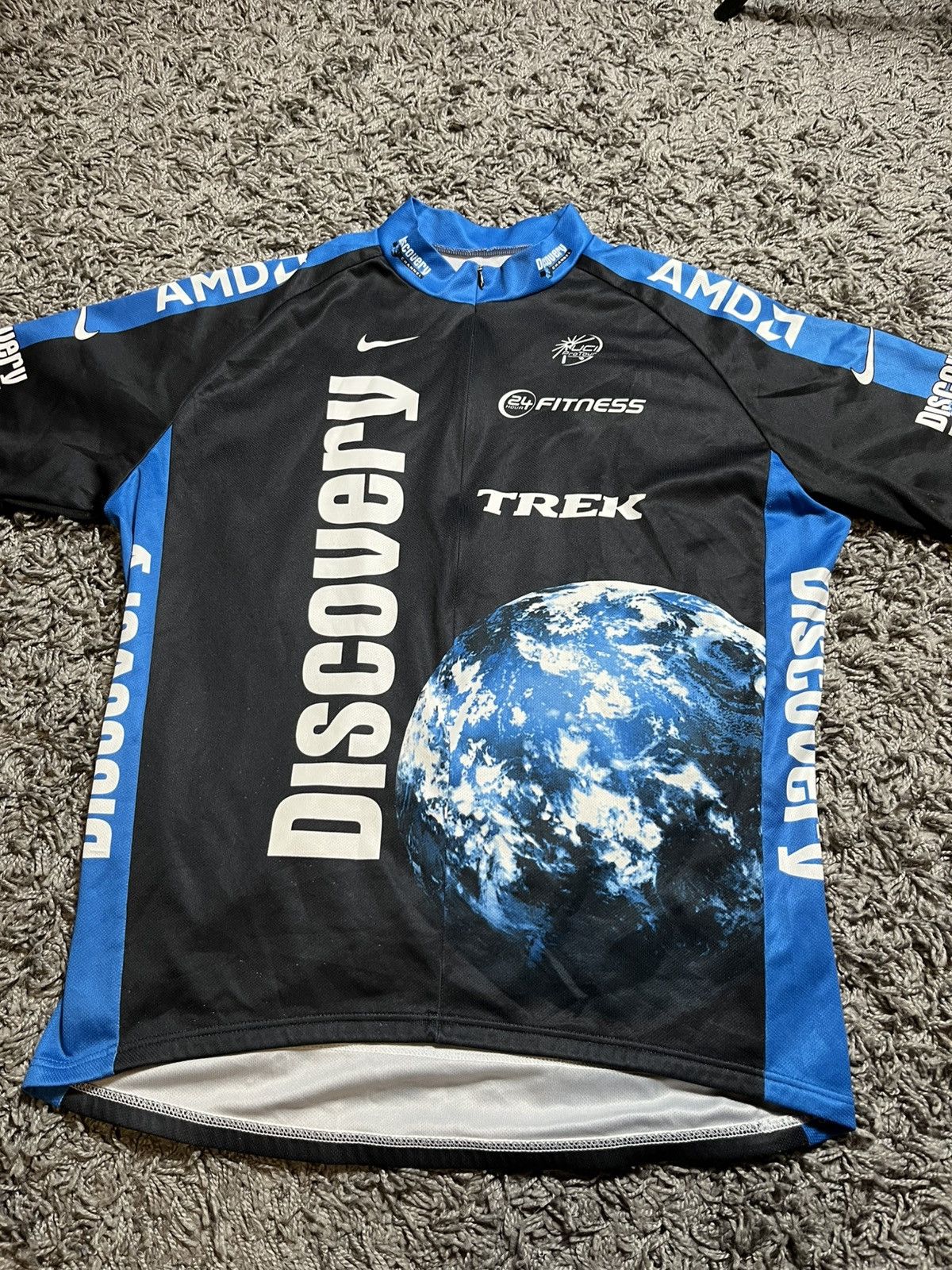 Nike × Vintage NIKE DISCOVERY VINTAGE 00s AMDA POLYESTER VELO JERSEY SHIRT Size US XXL / EU 58 / 5 - 2 Thumbnail