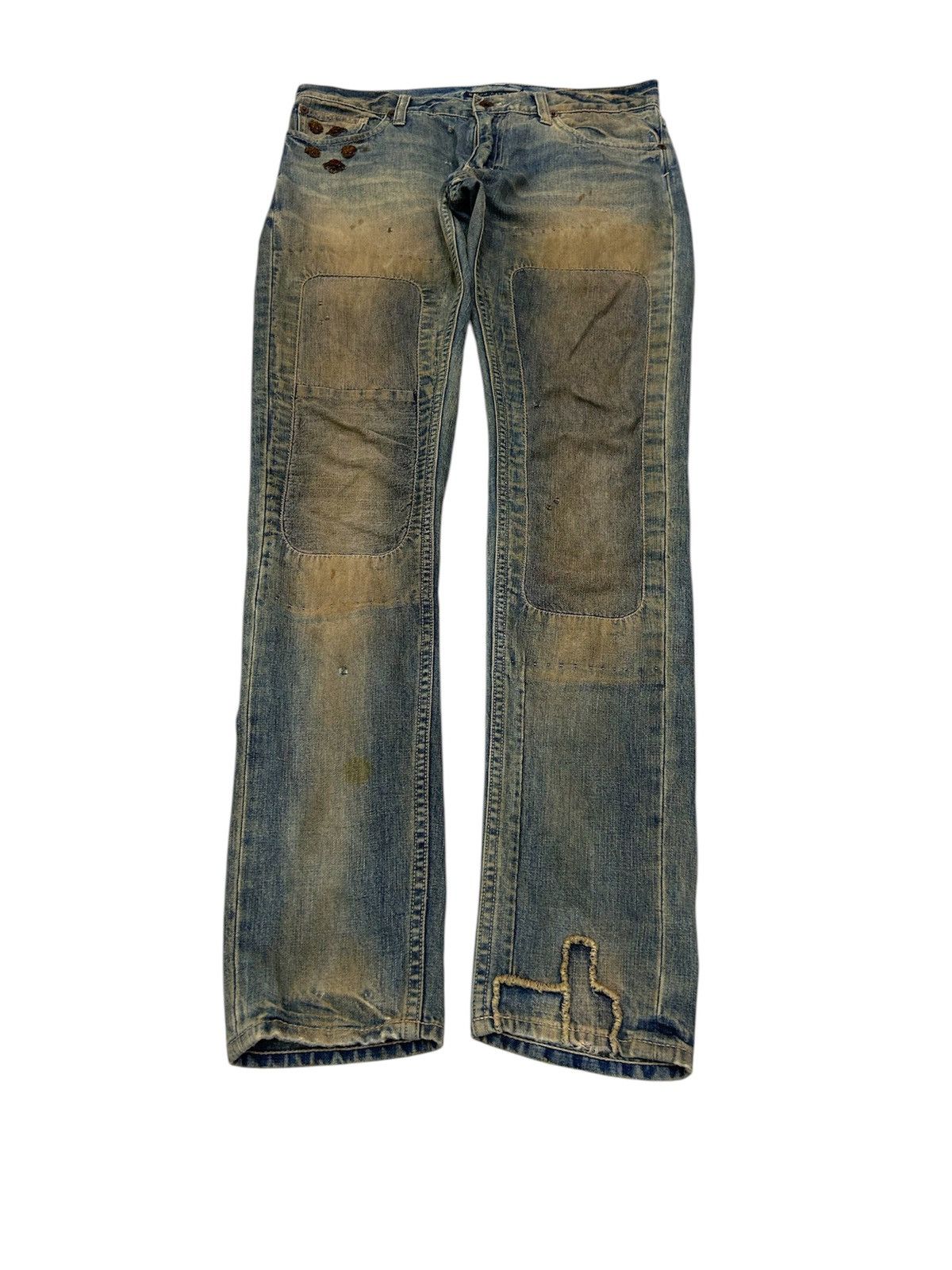 Polo Ralph Lauren × Ralph Lauren × Vintage Vintage Ralph Lauren & Co Vintage Specialist Mud Wash Jeans Size US 33 - 1 Thumbnail