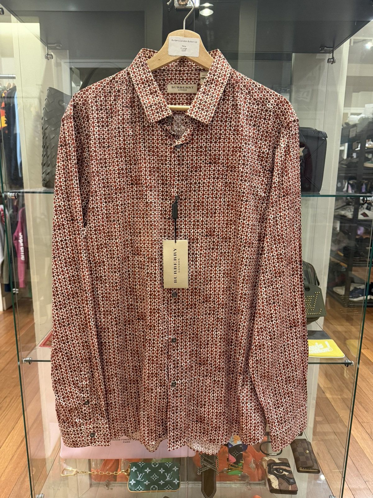 Burberry Burberry London Button Up Shirt - Red Size US XL / EU 56 / 4 - 1 Thumbnail