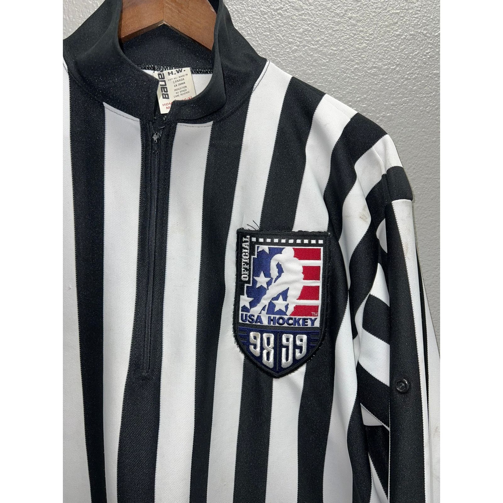Vintage Vintage USA Hockey Referee Jersey Official 98 90s VTG XL Size US XL / EU 56 / 4 - 2 Thumbnail