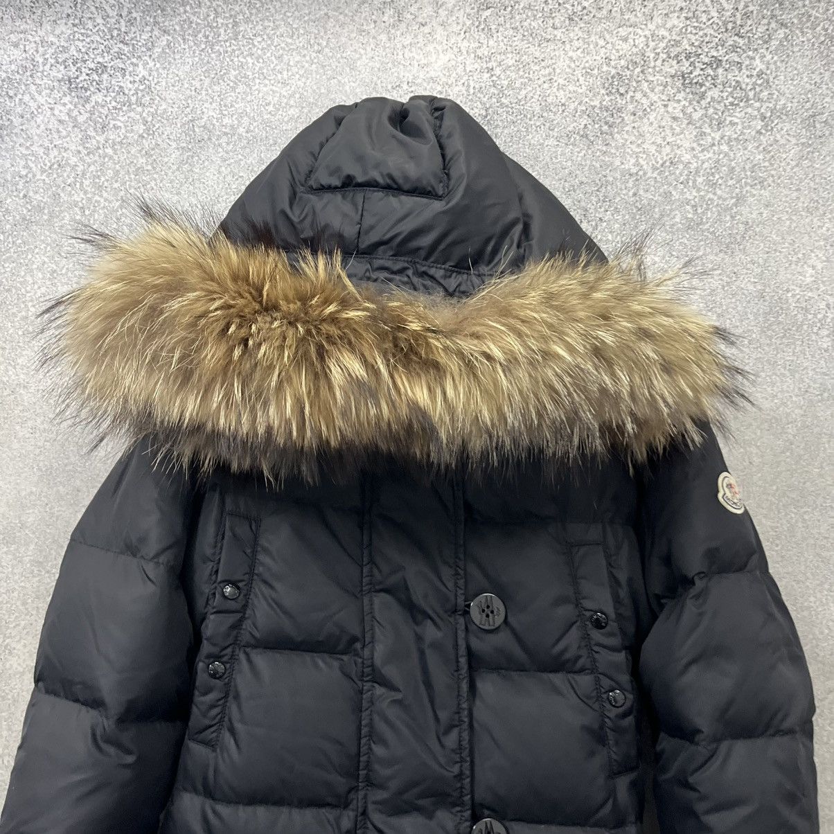 Moncler Moncler Parka Puffer Black fur Jacket Size M / US 6-8 / IT 42-44 - 4 Thumbnail