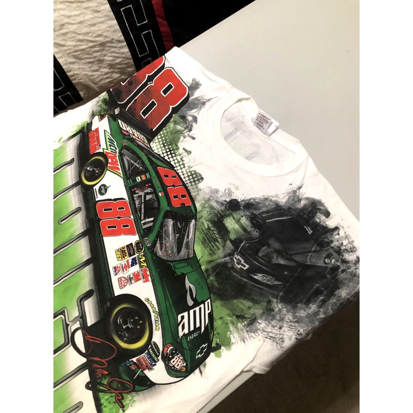 Chase Authentics Dale Earnhardt Jr Shirt Mens XL Nascar Chase Racing Mountain Dew AOP 88 VTG Size US XL / EU 56 / 4 - 2 Thumbnail