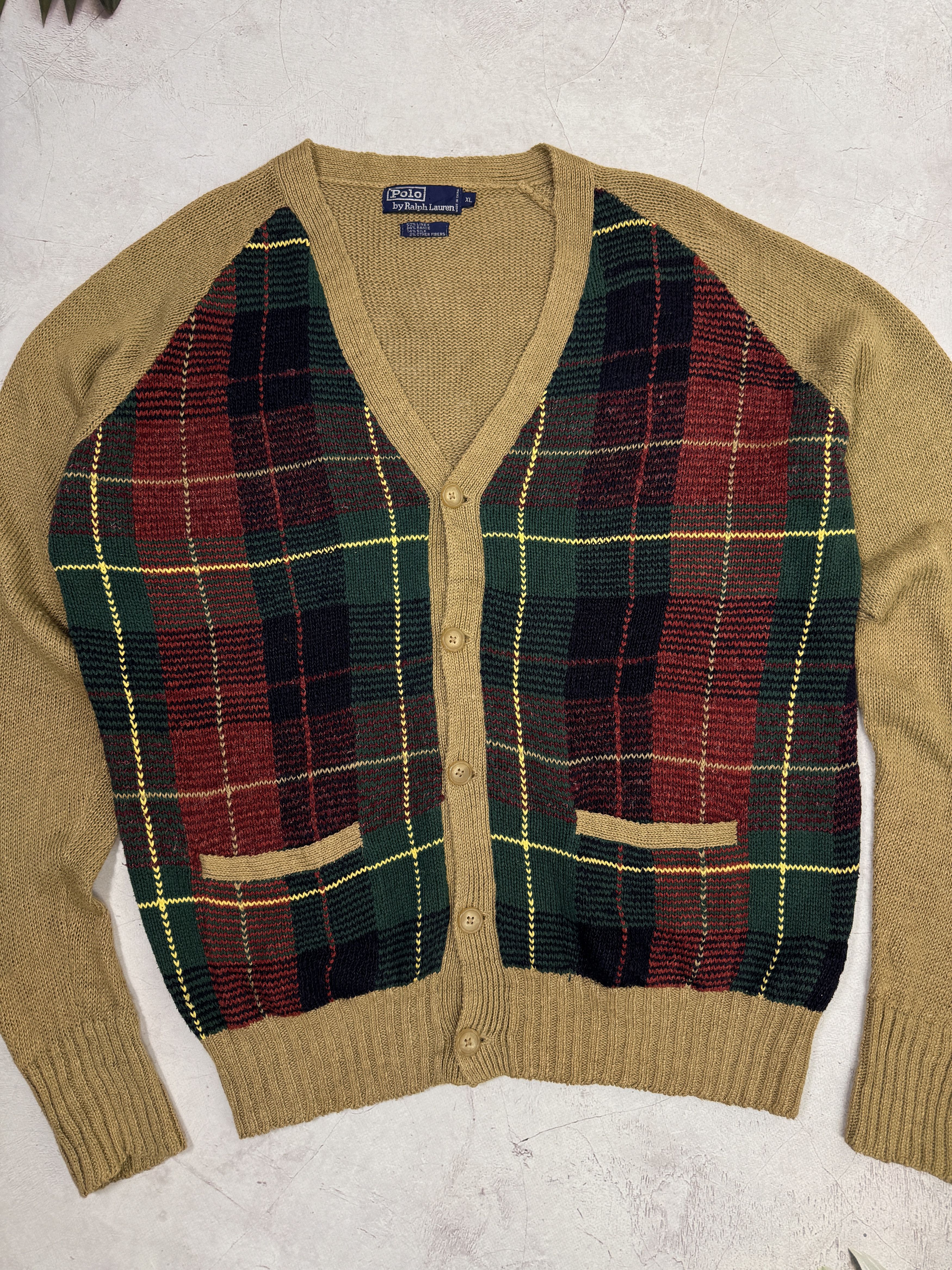 Polo Ralph Lauren × Vintage Vintage Polo Ralph Lauren Cardigan Country Style Aztec Size US XL / EU 56 / 4 - 4 Thumbnail