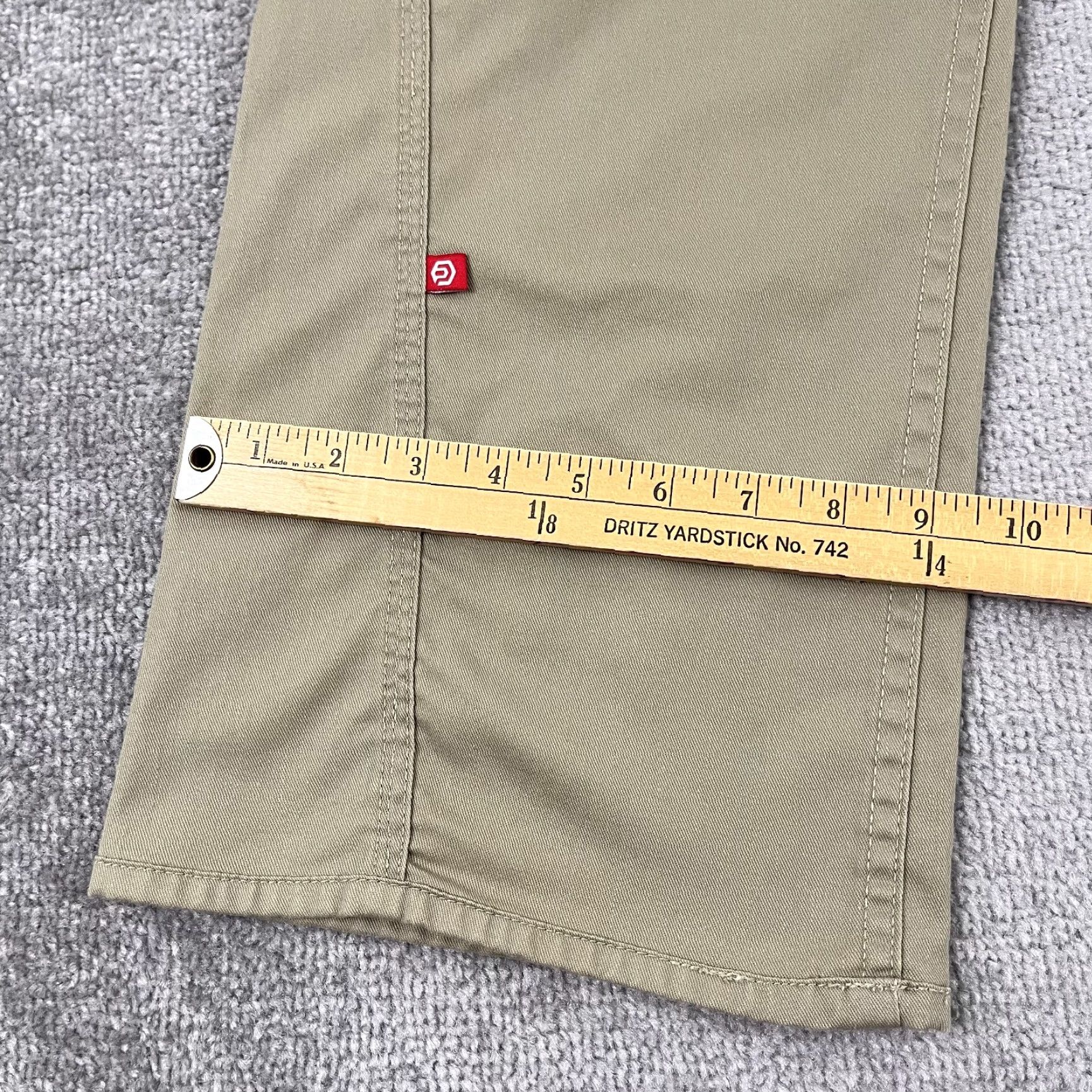 Vintage OP Ocean Pacific Pants Men 32 x 32 Brown Straight Cargo Beach Surfer Y2K 5-Pocket Design Regular Rise High Inseam 32 Tan Brown? Size US 32 / EU 48 - 5 Thumbnail