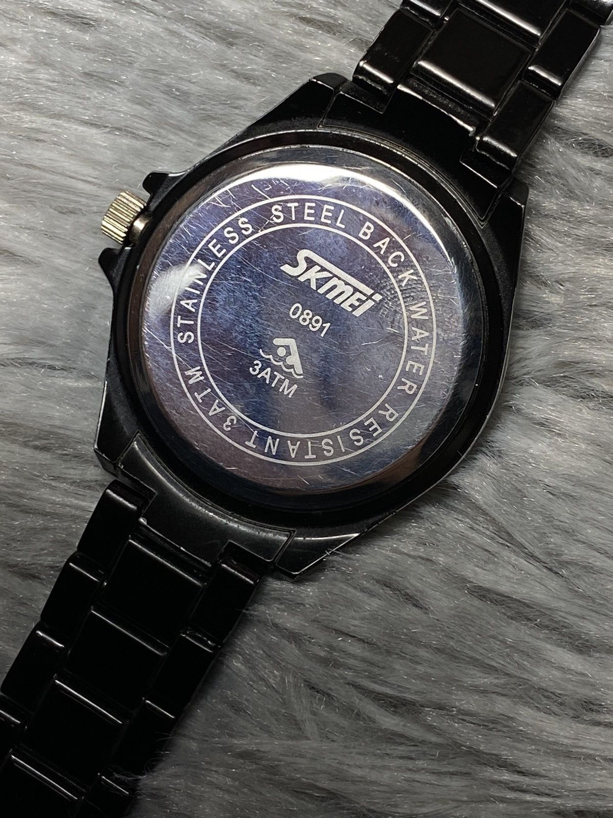 Japanese Brand Sleek LED Watch, Black Metal Strap - Japanese Brand Size ONE SIZE - 9 Thumbnail