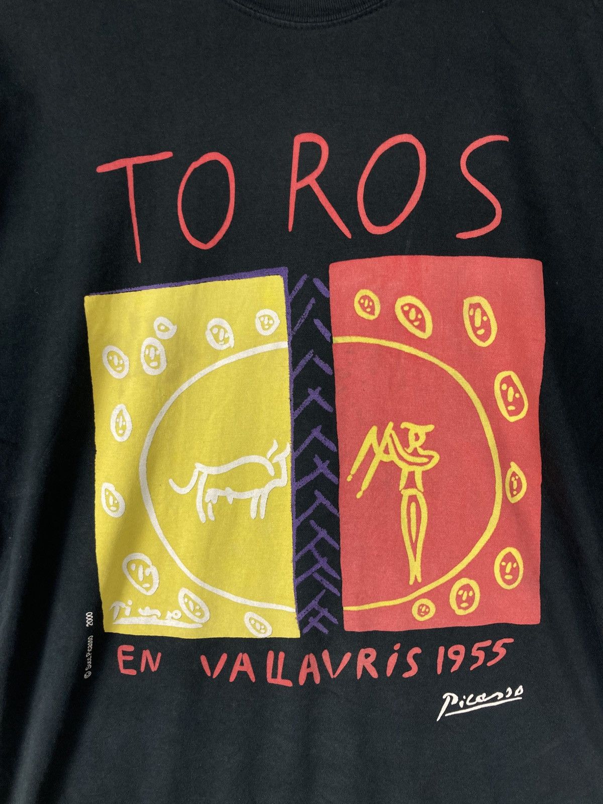 Art Comes First Vintage Toros Y Toreros Art By Picasso Bullfighting T-Shirt Size US M / EU 48-50 / 2 - 4 Thumbnail