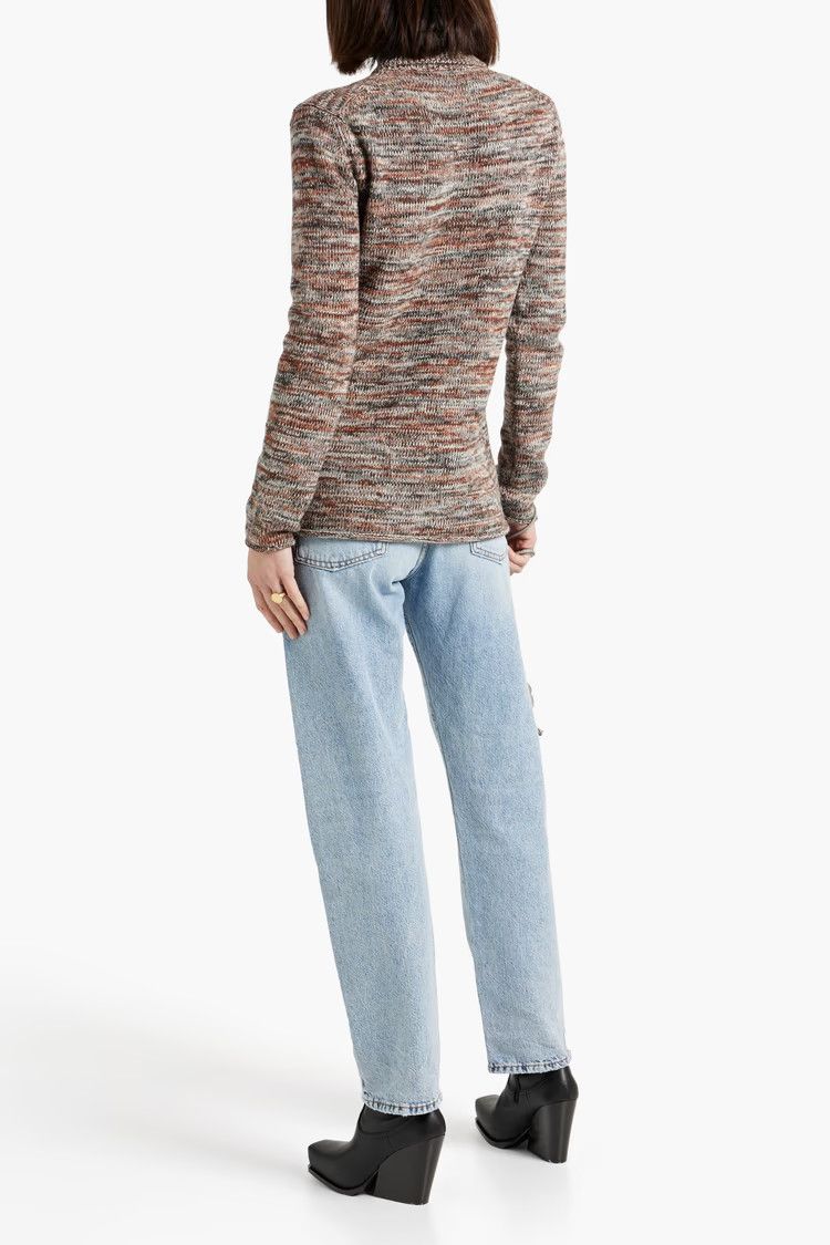 Chloe o1y0825 Cashmere Blend Turtleneck Sweater in Multicolor Size M / US 6-8 / IT 42-44 - 3 Thumbnail
