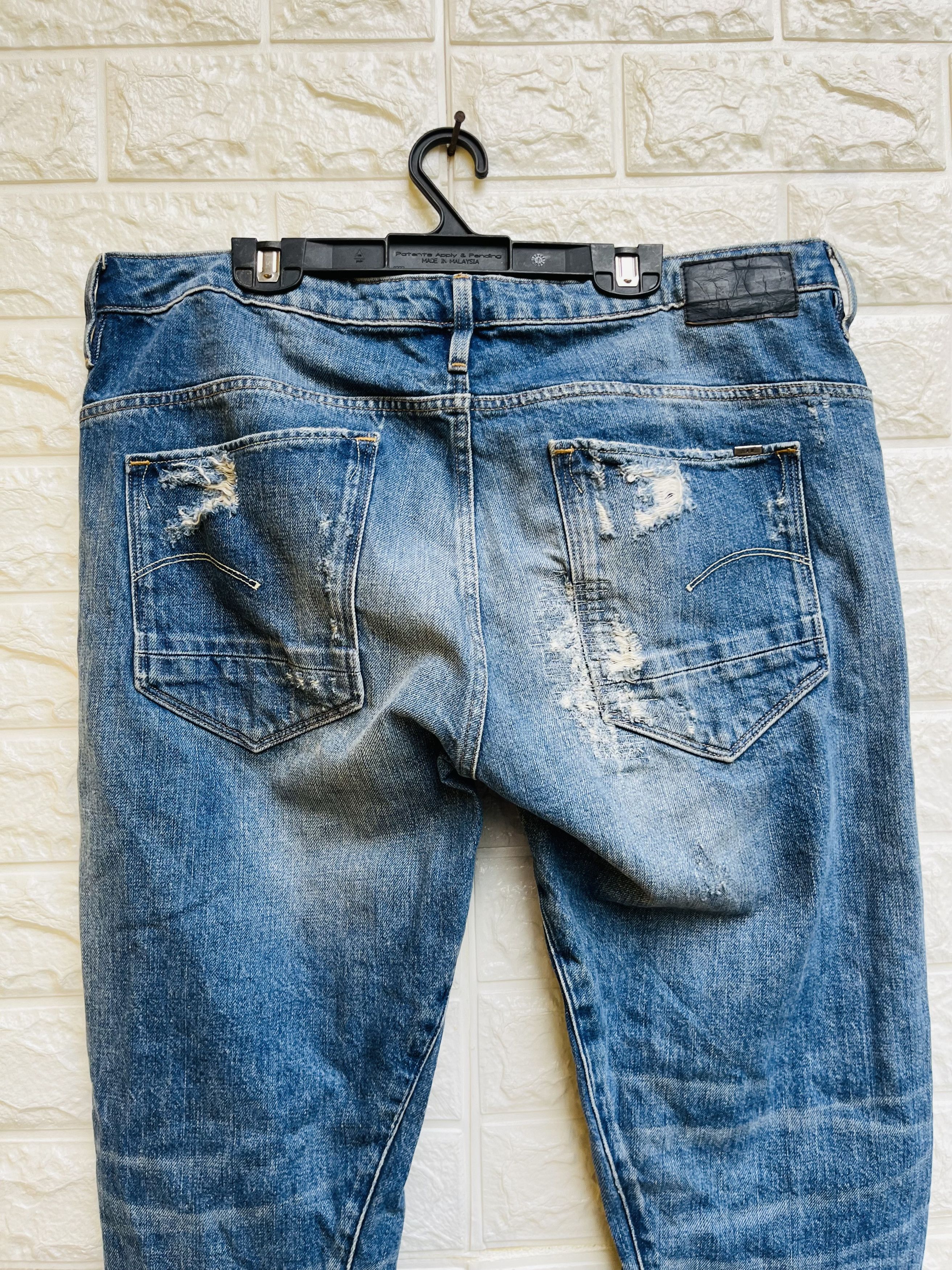 G-Star × Japanese Brand Vintage G-Star Raw Distressed Japan Designer Fashion Style Size US 32 / EU 48 - 8 Thumbnail