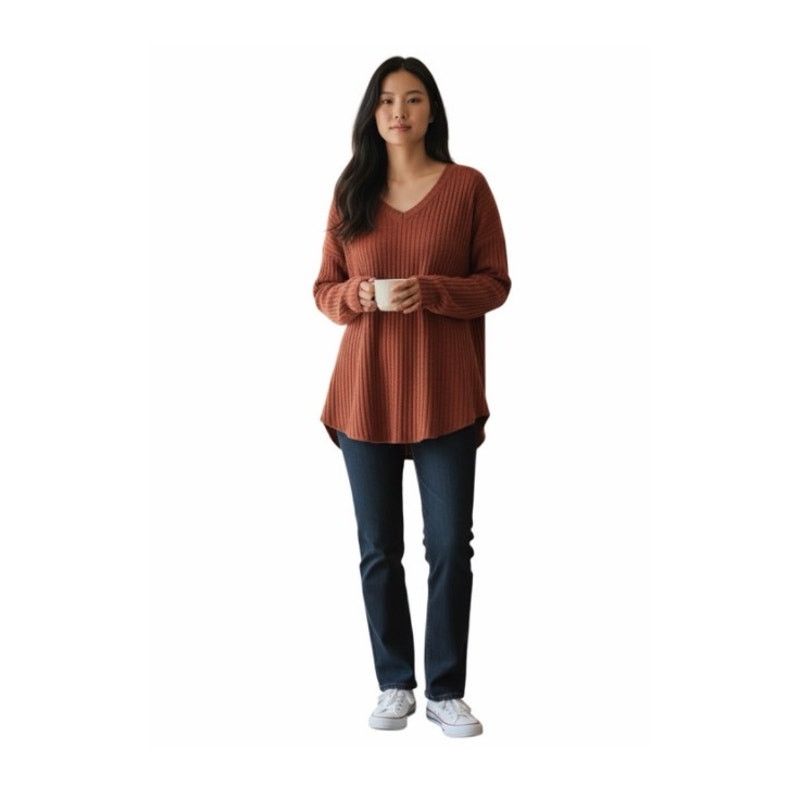 The Unbranded Brand Automet Long Sleeve Burgundy Shirt Size Medium Size M / US 6-8 / IT 42-44 - 2 Thumbnail