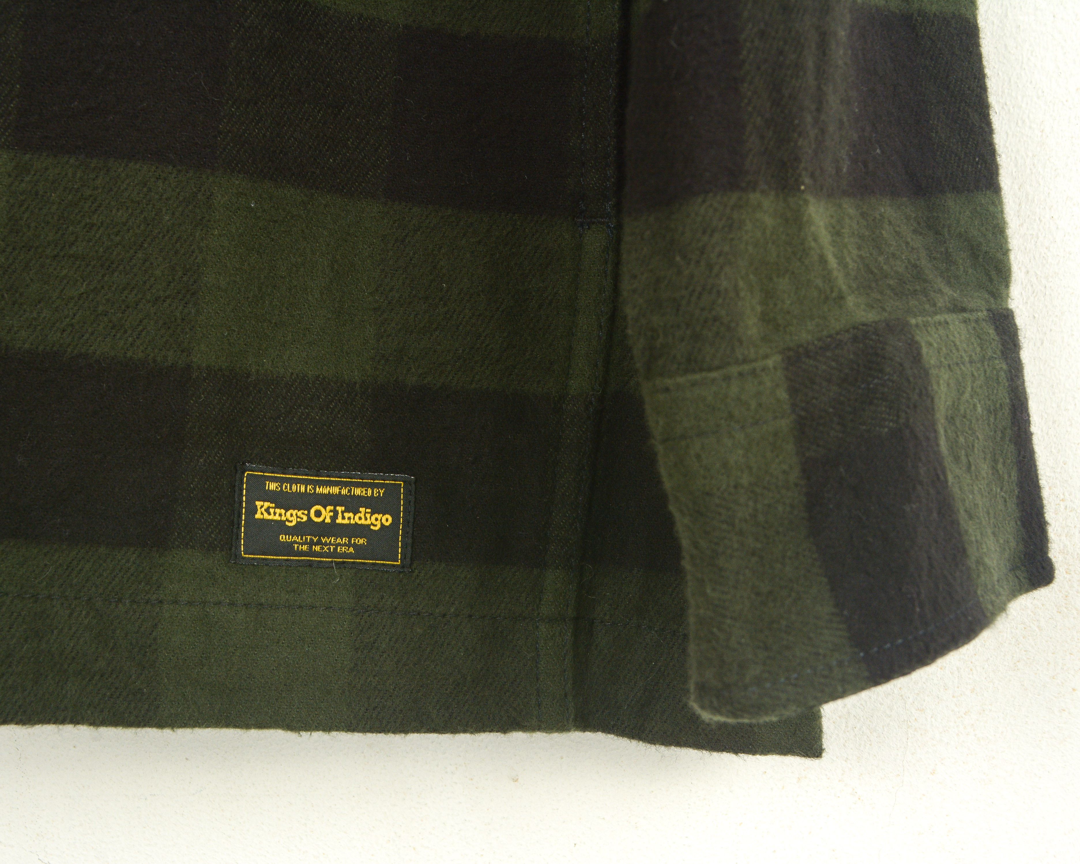 Japanese Brand KINGS OF INDIGO AW21 Emery Organic M Brushed shirt shacket Size US M / EU 48-50 / 2 - 7 Thumbnail