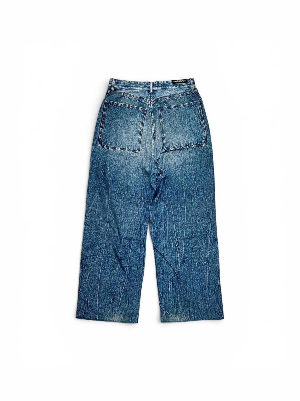 Balenciaga Balenciaga Trompe L’oeil Popeline Denim Pants Size US 30 / EU 46 - 2 Thumbnail