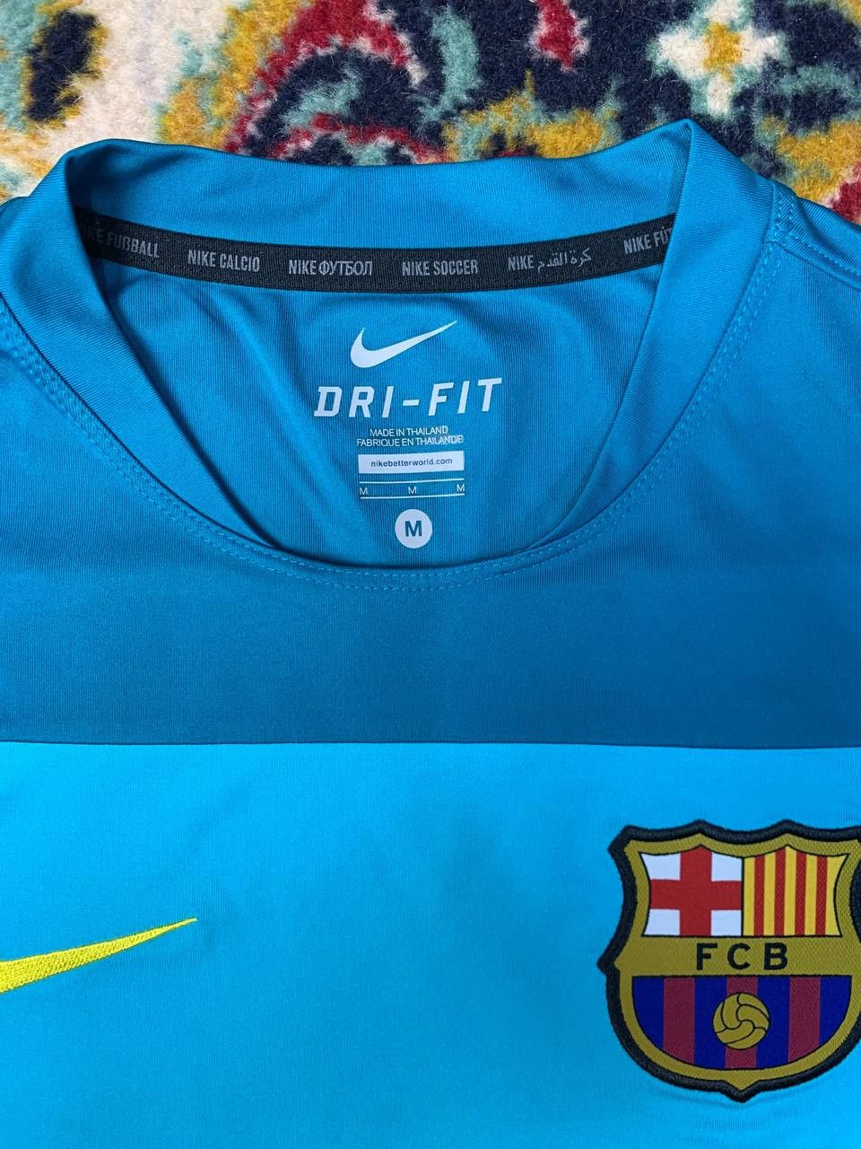 Nike Barcelona 2013 2014 Football Shirt Soccer Jersey Training Size US M / EU 48-50 / 2 - 3 Thumbnail