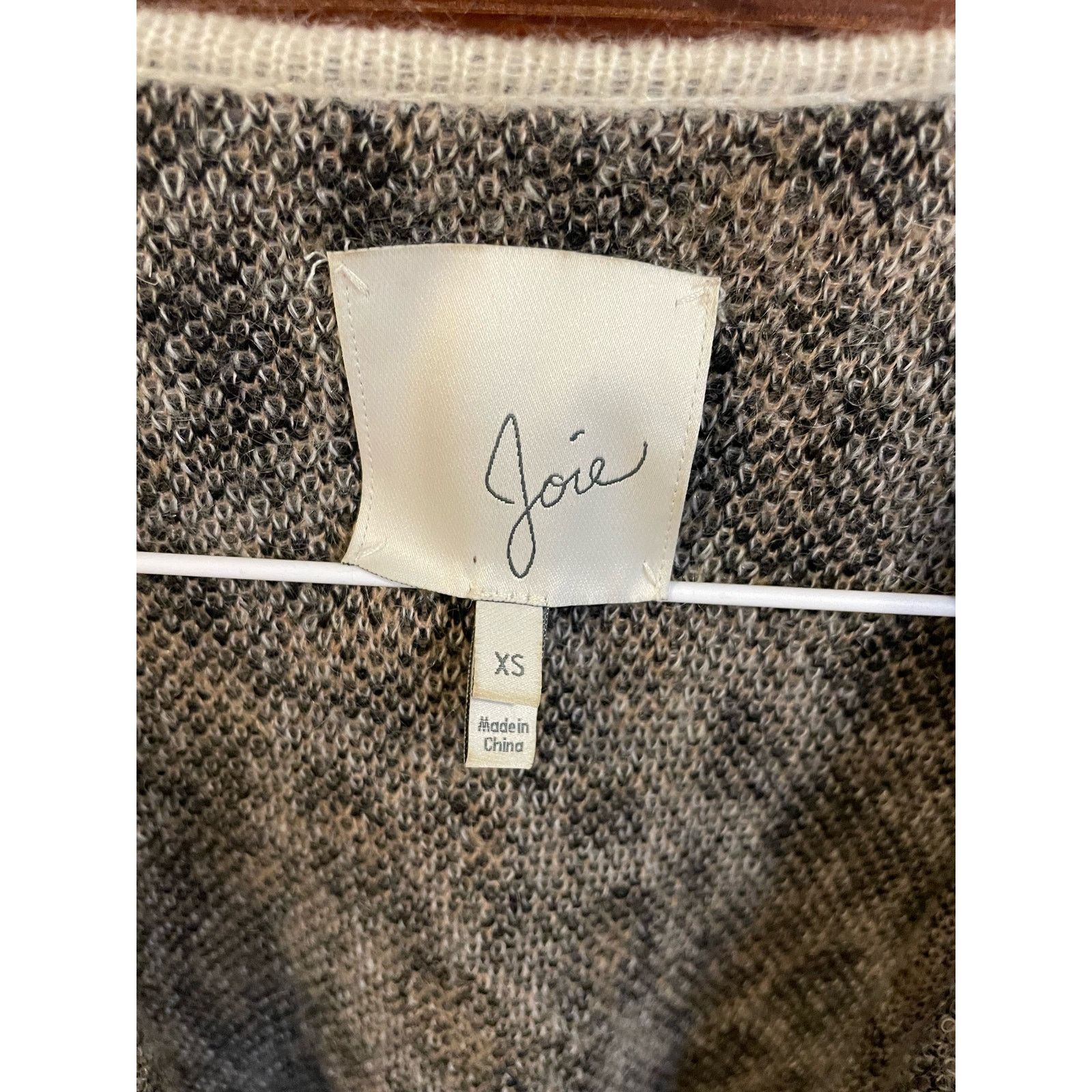 Joie Joie Berit Cardigan Animal Leopard Open Front Wool Blend, XS Size XS / US 0-2 / IT 36-38 - 7 Thumbnail