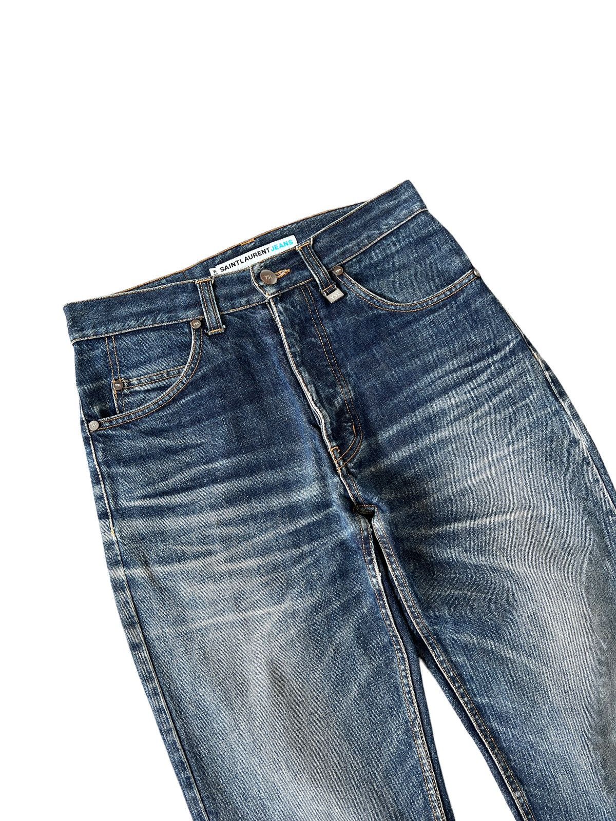 Yves Saint Laurent Saint Laurent Jeans Raw Aging Fading Size US 28 / EU 44 - 5 Thumbnail