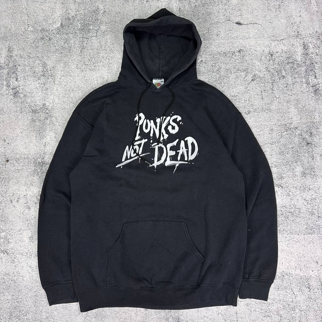 Vintage Vintage Punks Not Dead Anarchy A Graphic Hoodie Size XL Size US XL / EU 56 / 4 - 1 Thumbnail