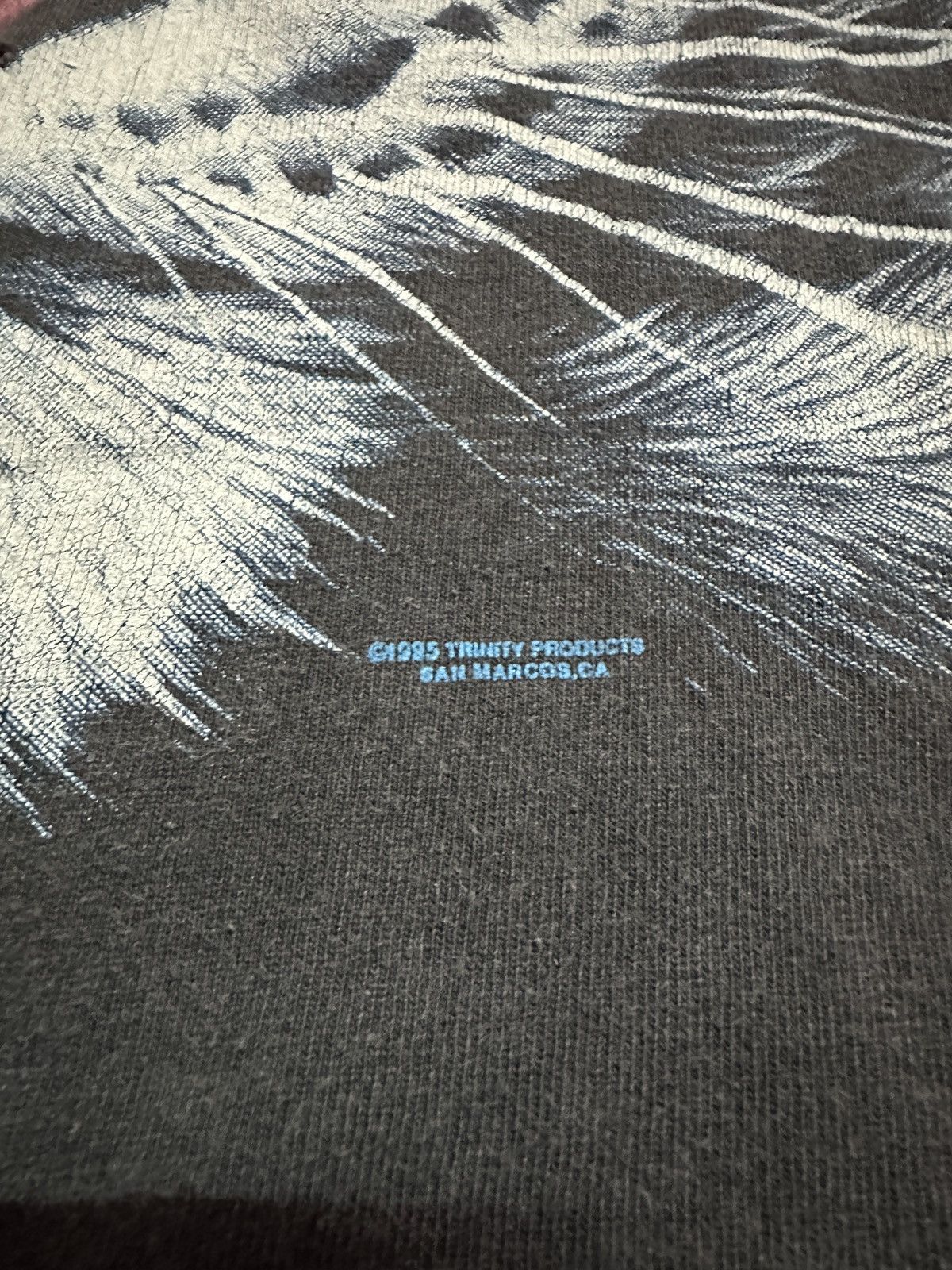Habitat × Vintage Vintage 1995’s Habitat White Tiger Faded Tee rare Size US XL / EU 56 / 4 - 11 Thumbnail