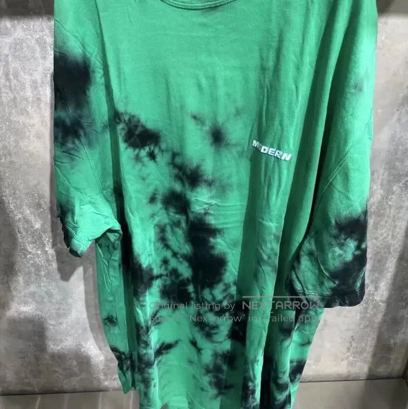 Off-White Off-White Green Tie-Dye Cotton T-Shirt . Size US L / EU 52-54 / 3 - 4 Thumbnail