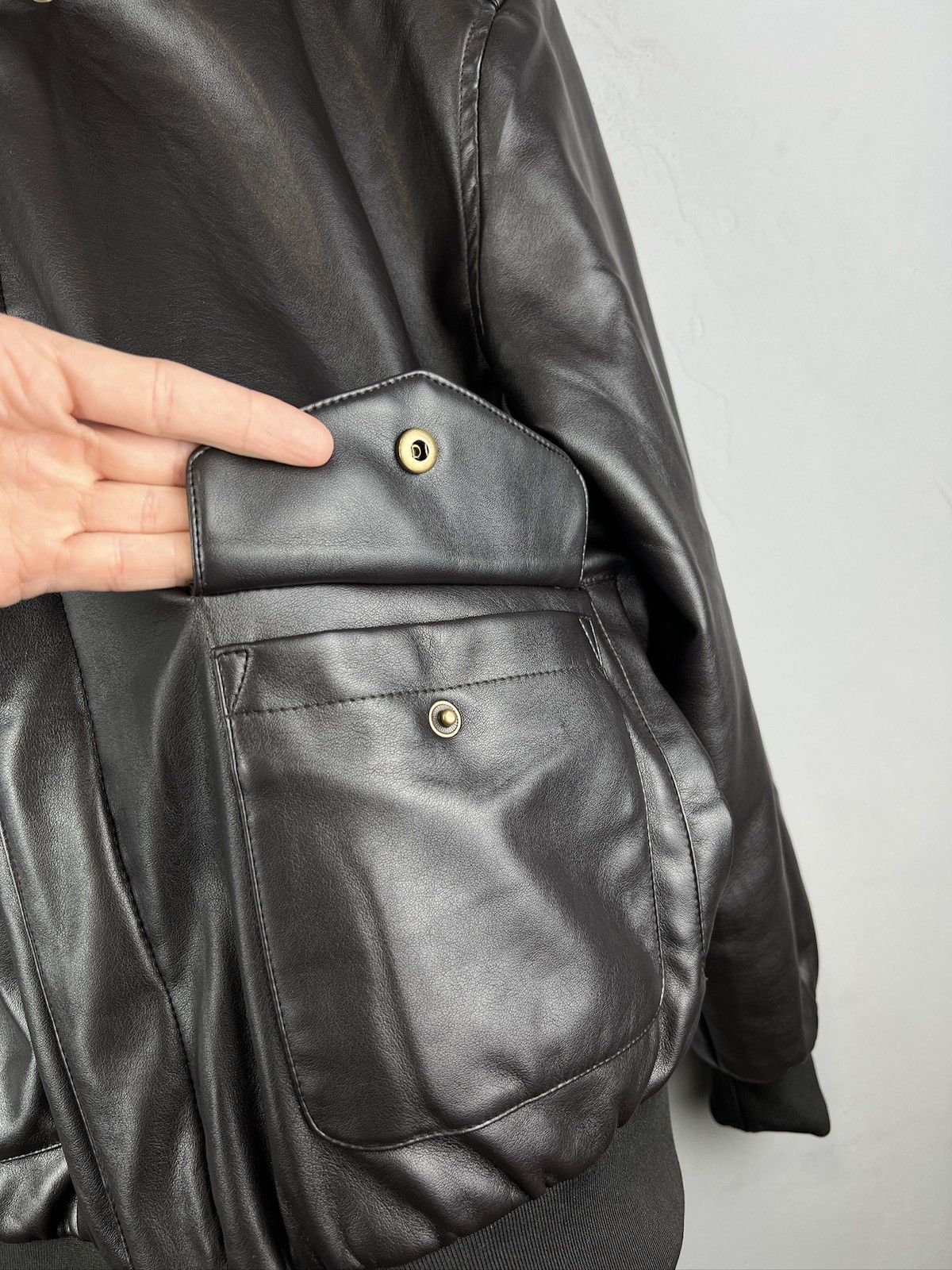Vintage Vintage Shake Wolf Rare Leather Jacket Faux leather Y2K Size US M / EU 48-50 / 2 - 8 Thumbnail