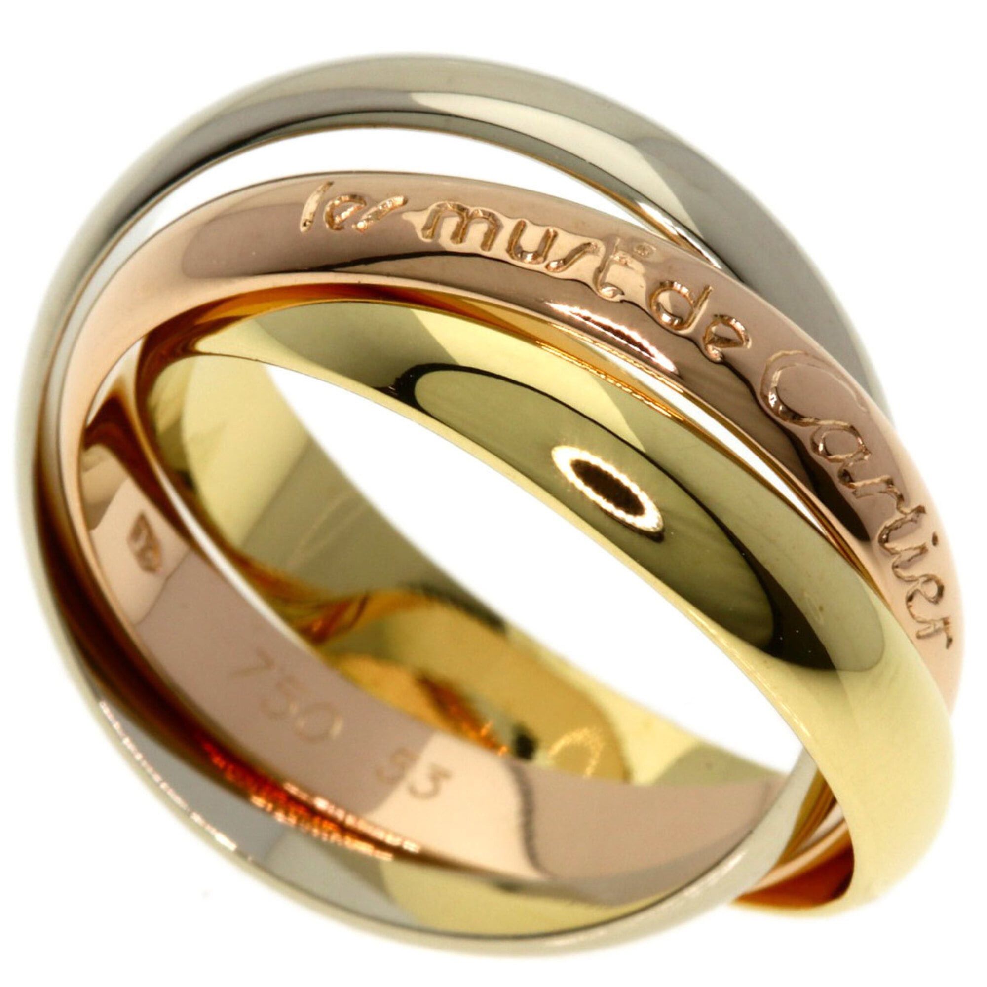 Cartier Cartier Trinity #53 Ring - 18K Yellow Gold/18K Pink White Gold Women's CARTIER Size ONE SIZE - 1 Thumbnail