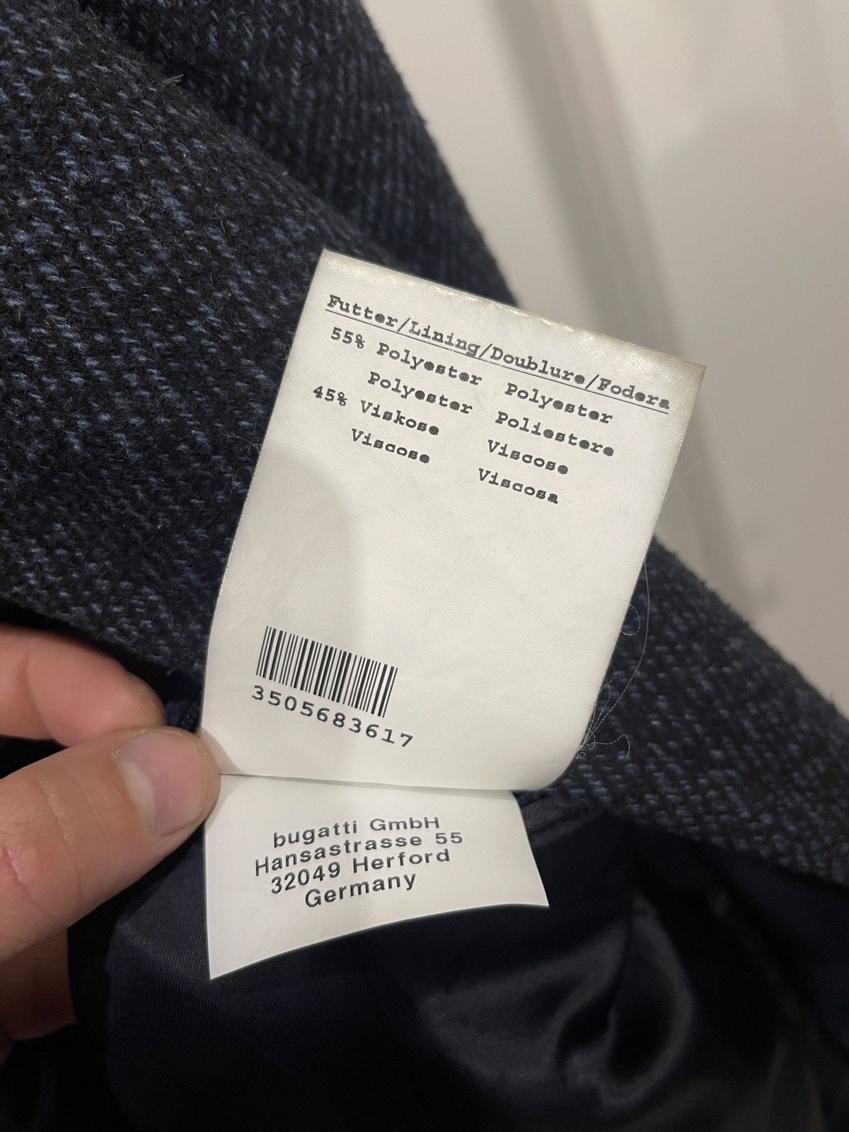 Bugatti Bugatti Men’s Wool Blend Overcoat - Bellandi Ecowool Size M Size US M / EU 48-50 / 2 - 12 Thumbnail