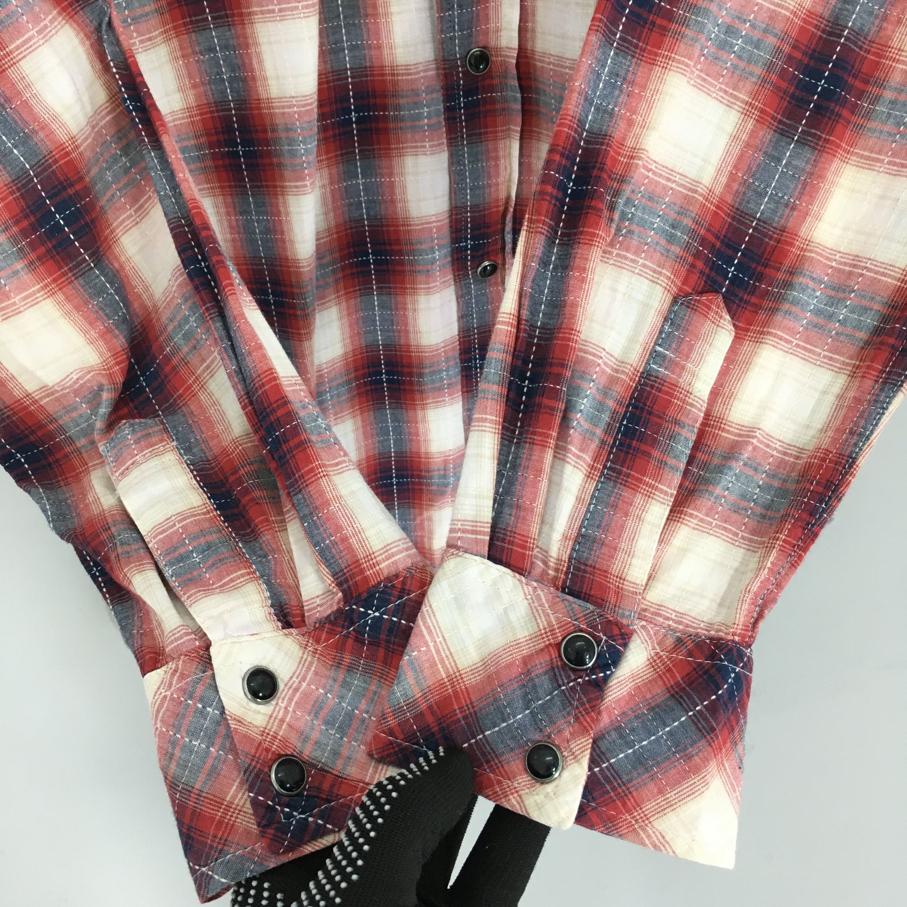 Vintage Vintage Plaid Shadow Tartan Checkered Flannel Shirt Large Size US L / EU 52-54 / 3 - 4 Thumbnail